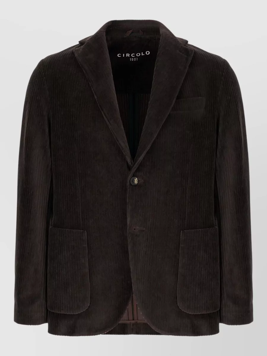 Circolo 1901 corduroy single-breasted coat