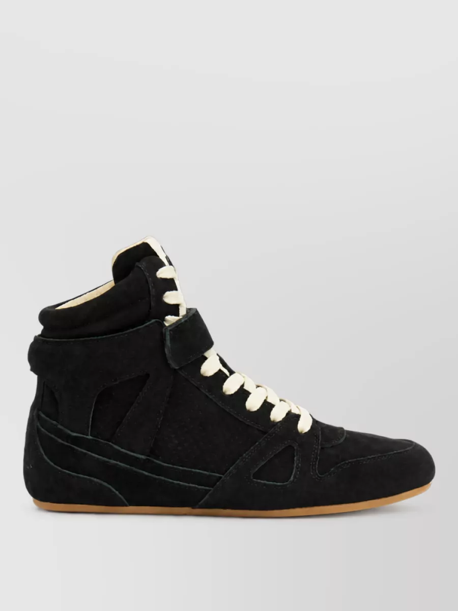 Isabel Marant Suede Leather High Sneakers