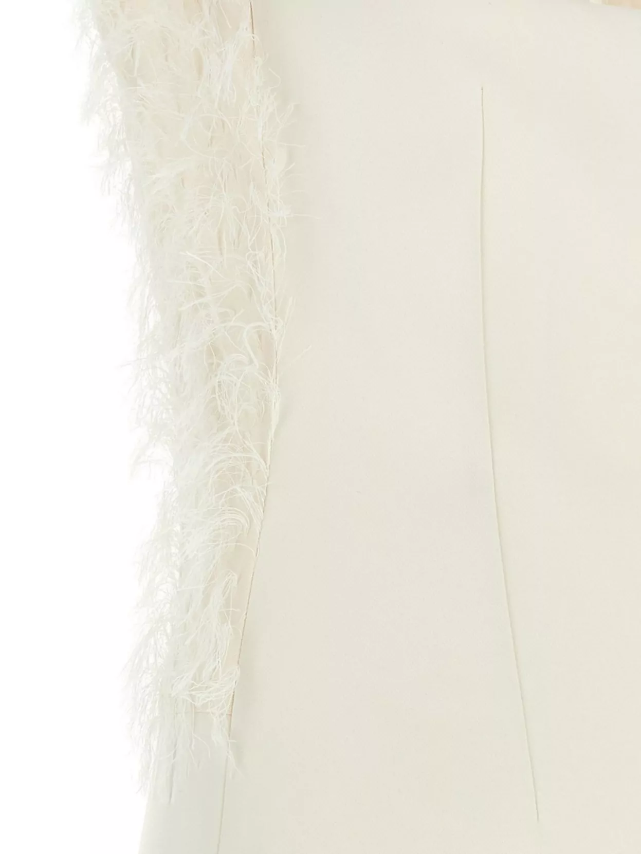 Courrèges Halter Neck Sleeveless Mini Dress With Feathers