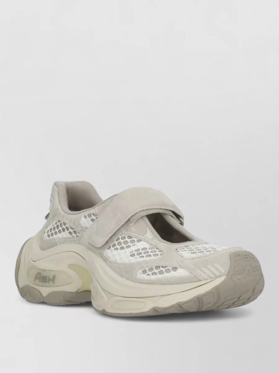 Ash leather low-top slip-on sneakers