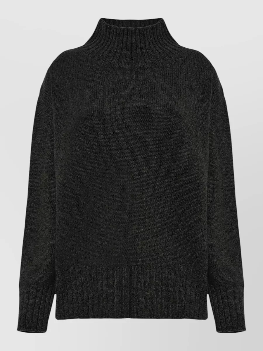 Malo Cashmere Ribbed-Knit Turtleneck Jumper