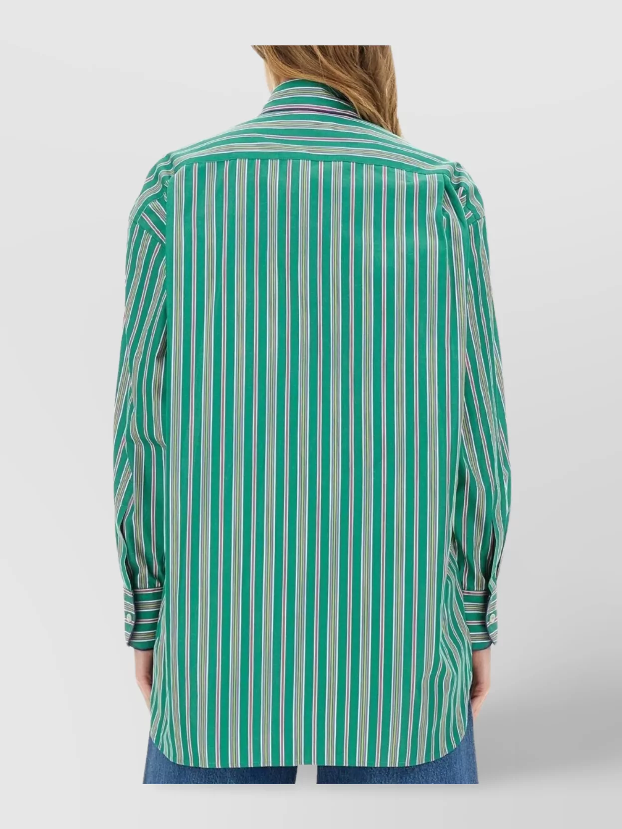Etro Striped Long Sleeve Shirt With Chest Pocket