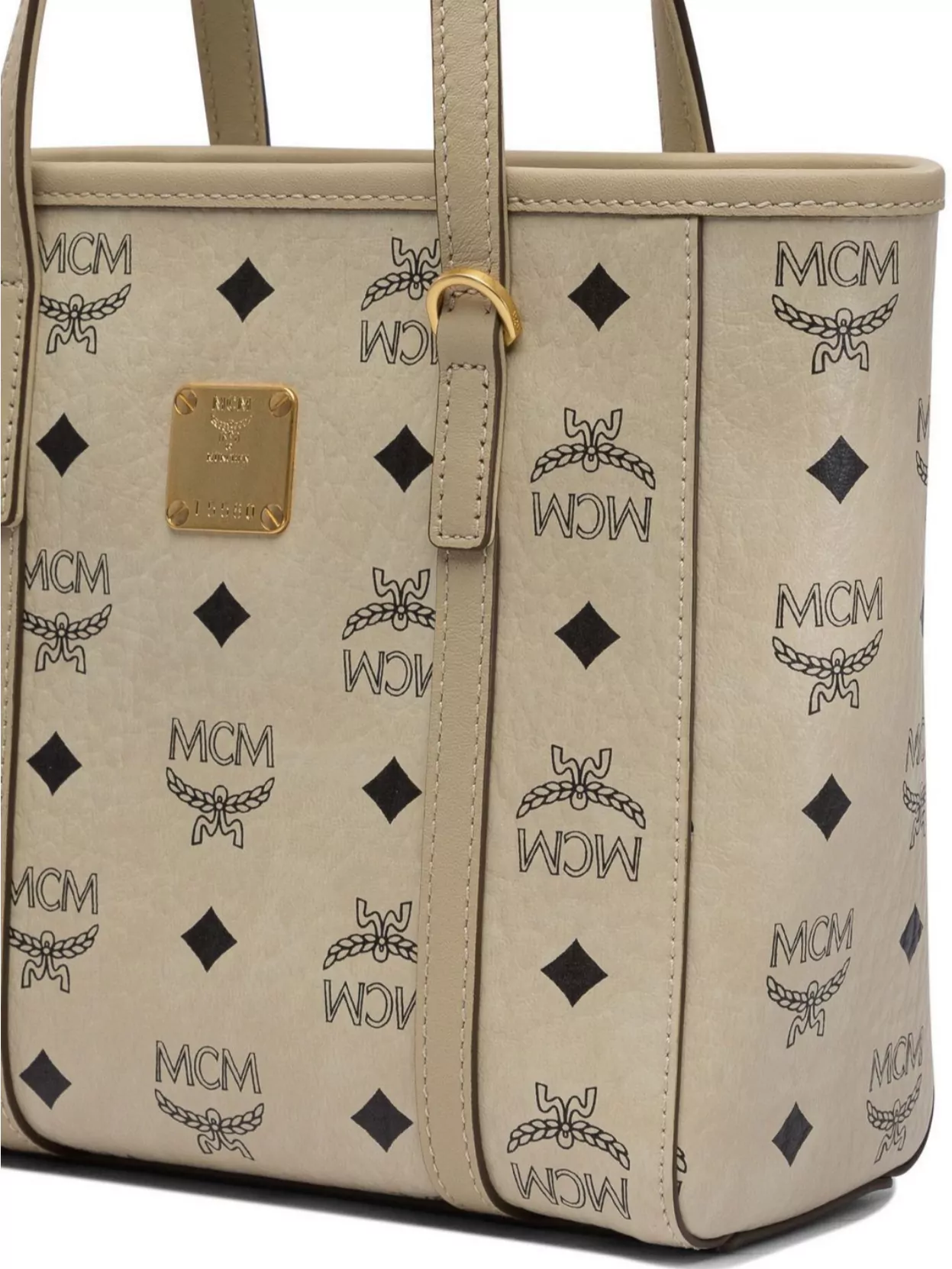 Mcm Tote Bags With Detachable Strap And Top Handles
