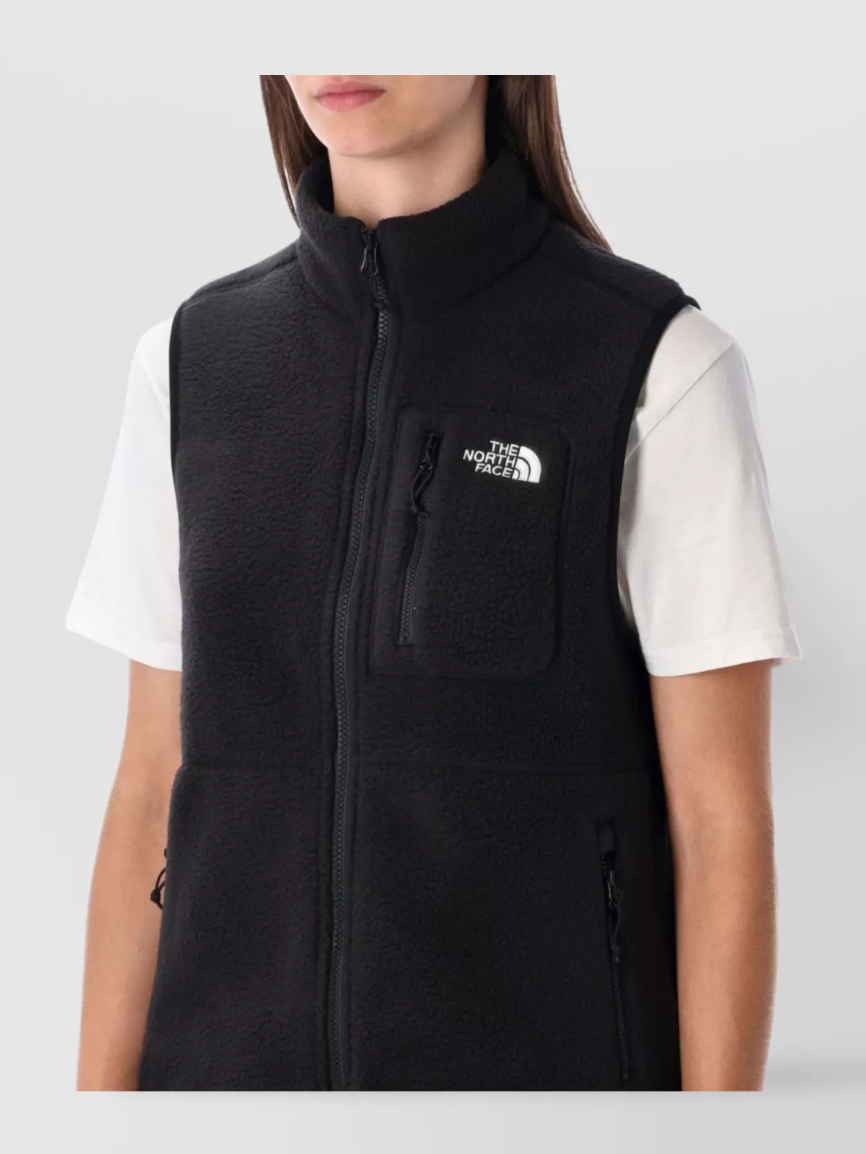 The North Face Adjustable Fleece Vest High Collar
