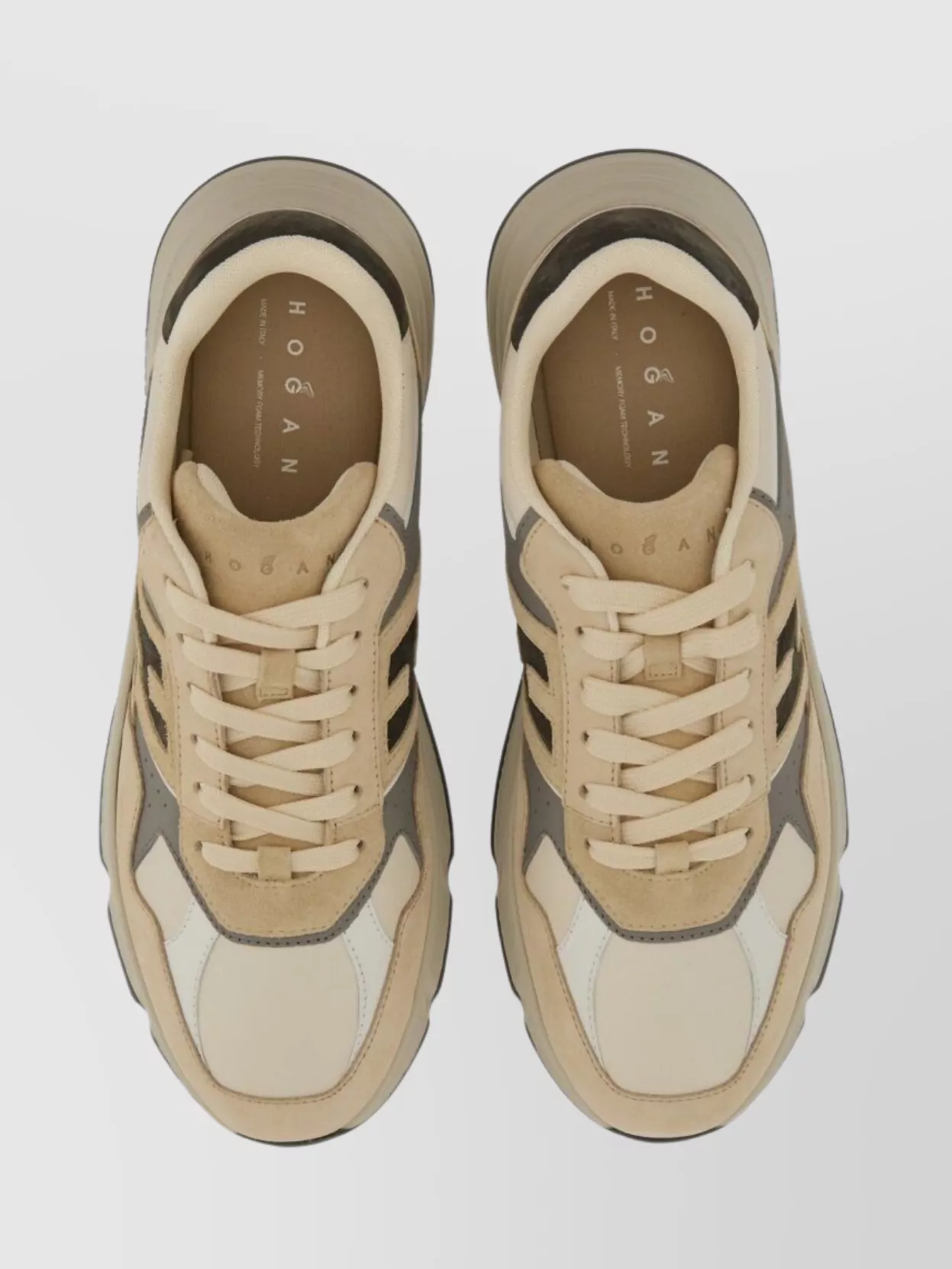 Hogan Sneakers With Contrast Panels And Rubber Sole