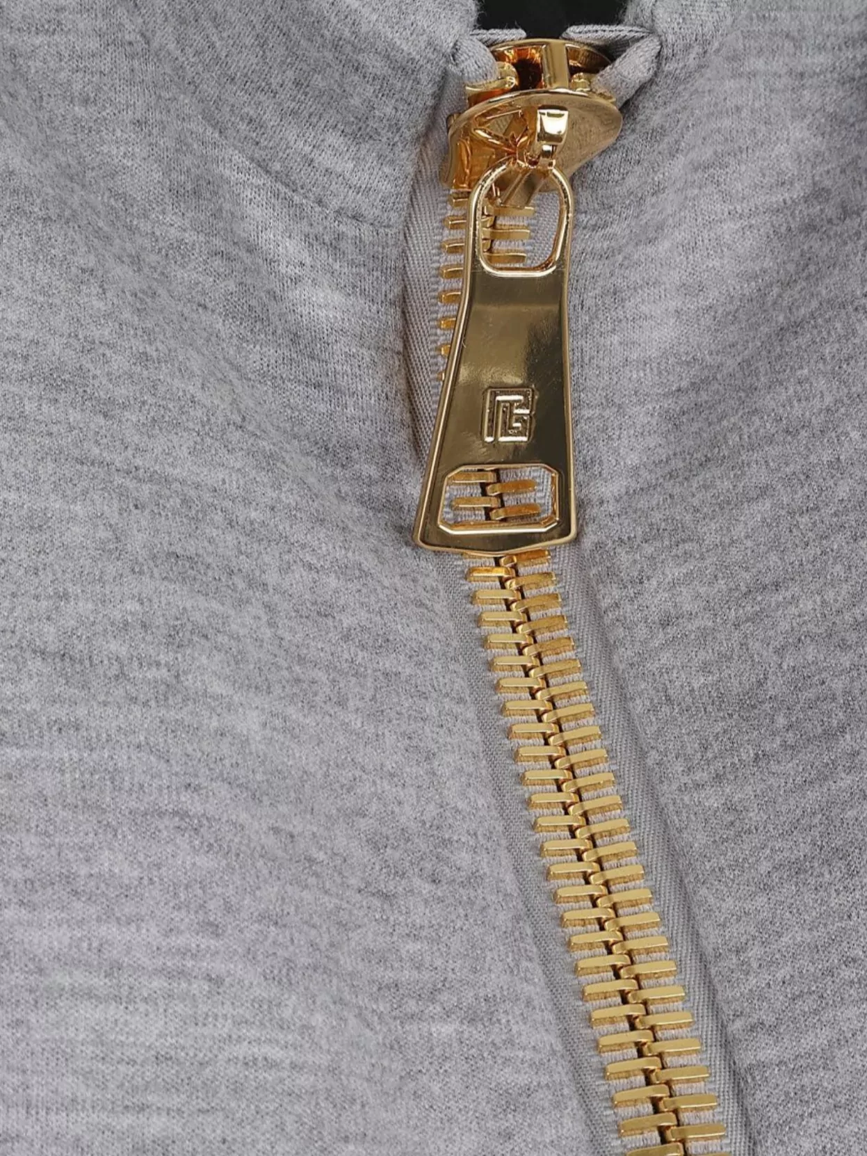 Balmain Fitted High Neck Sleeveless Wool Blend Top