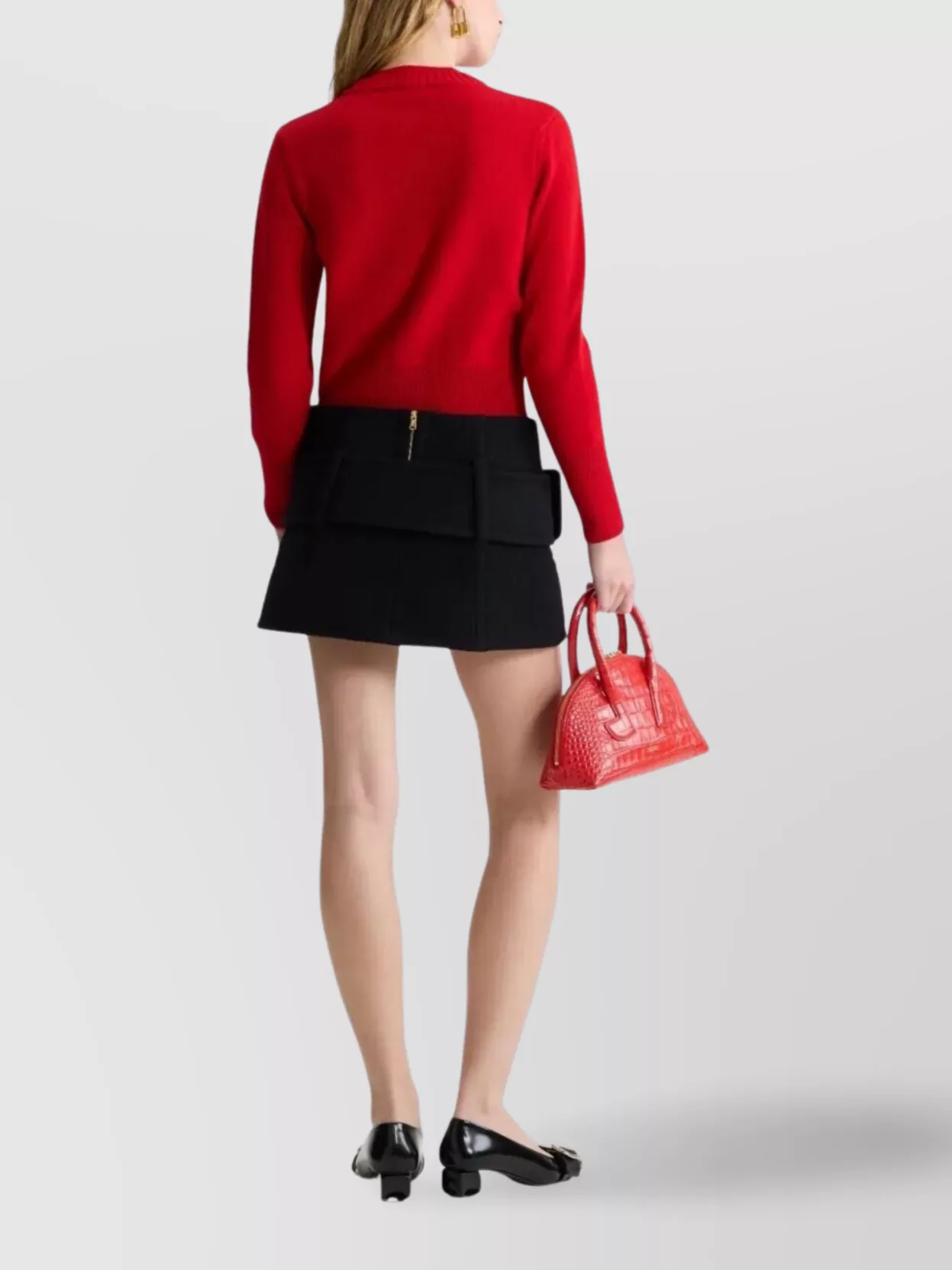 Patou Crew Neck Ribbed Knitwear With Long Sleeves