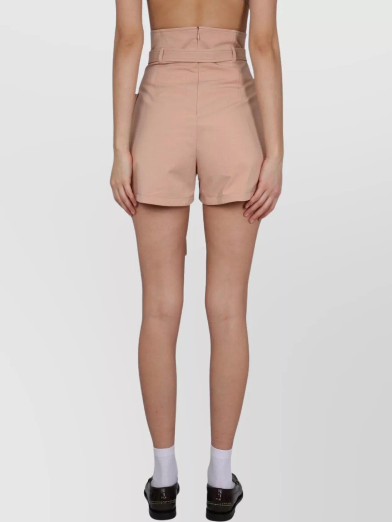 Philosophy Di Lorenzo Serafini Belted High Waist Shorts