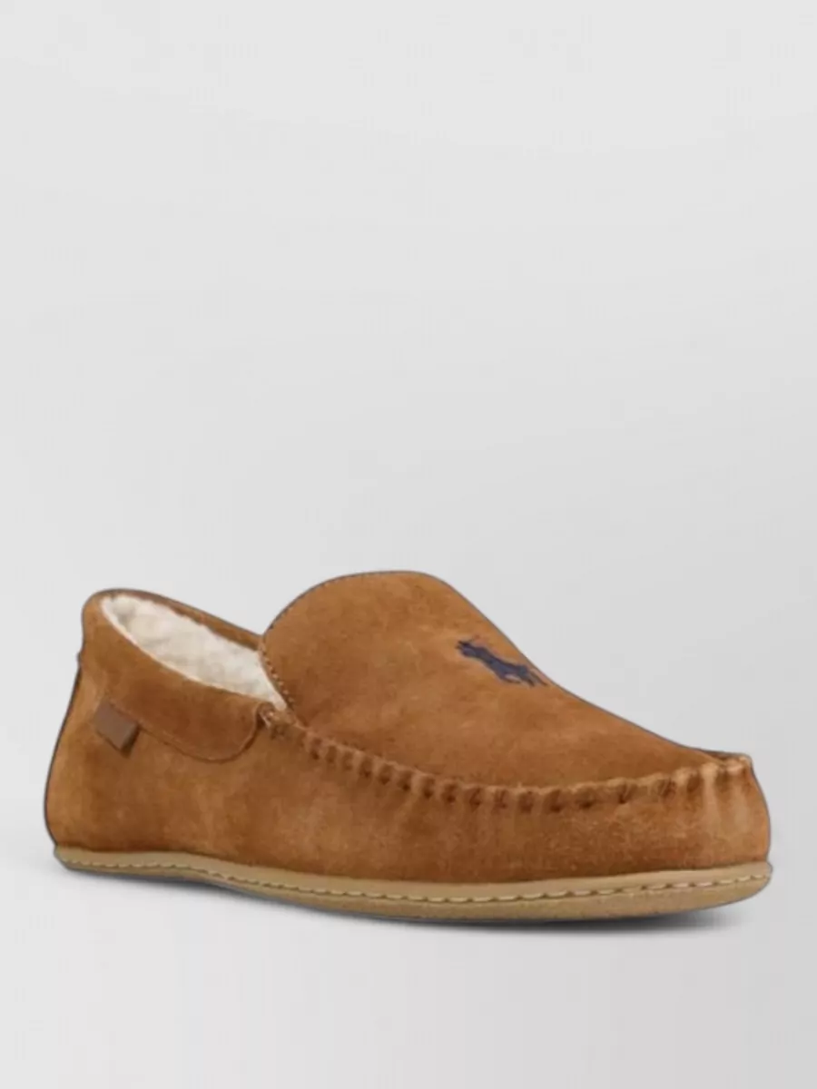 Ralph Lauren suede leather slippers