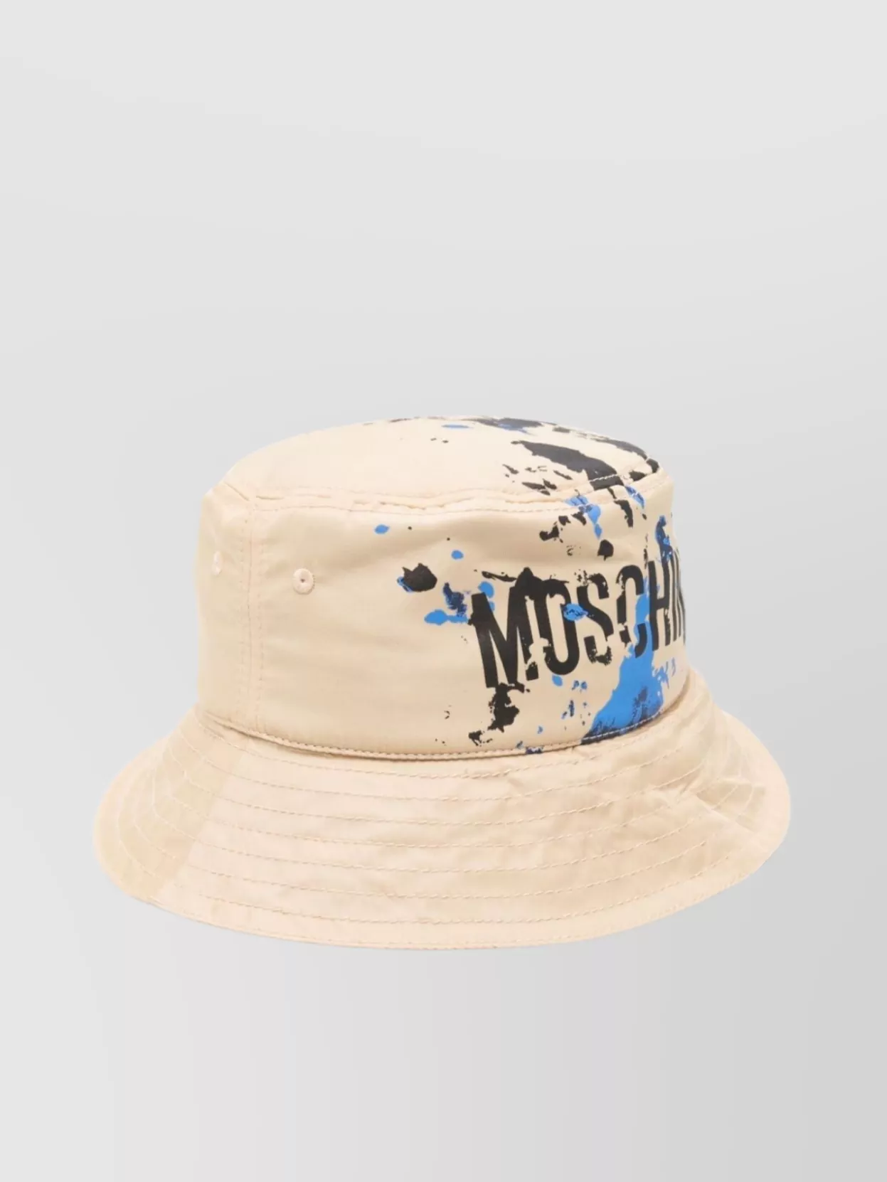 Moschino Logo-print Bucket Hat In Beige