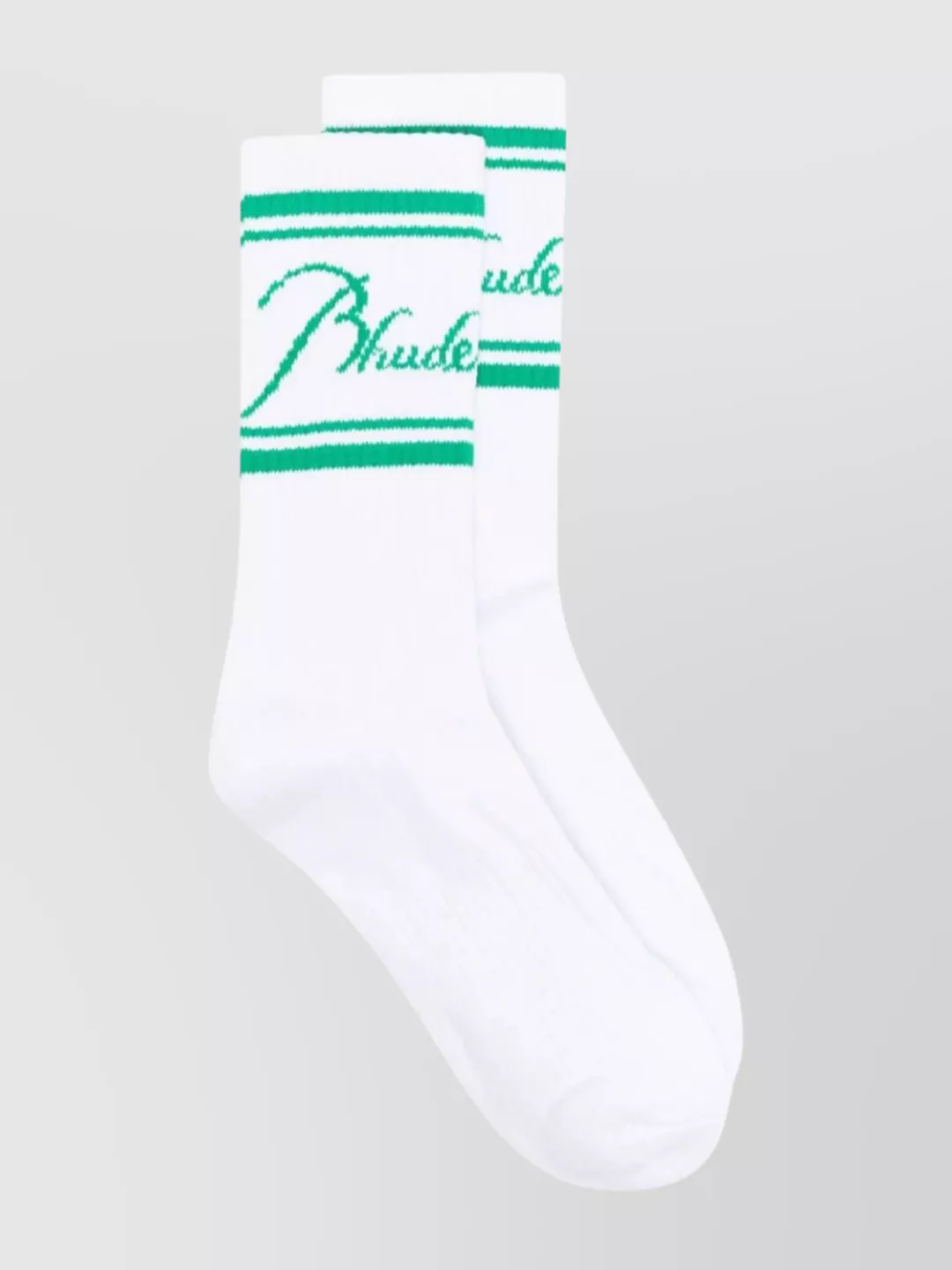 Shop Rhude Athletic Leisure Socks With Signature Script Logo