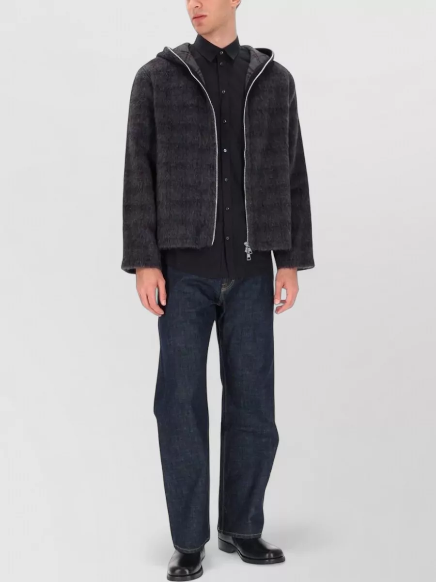 Our Legacy Hooded Textured Knit Sweater Long Sleeves