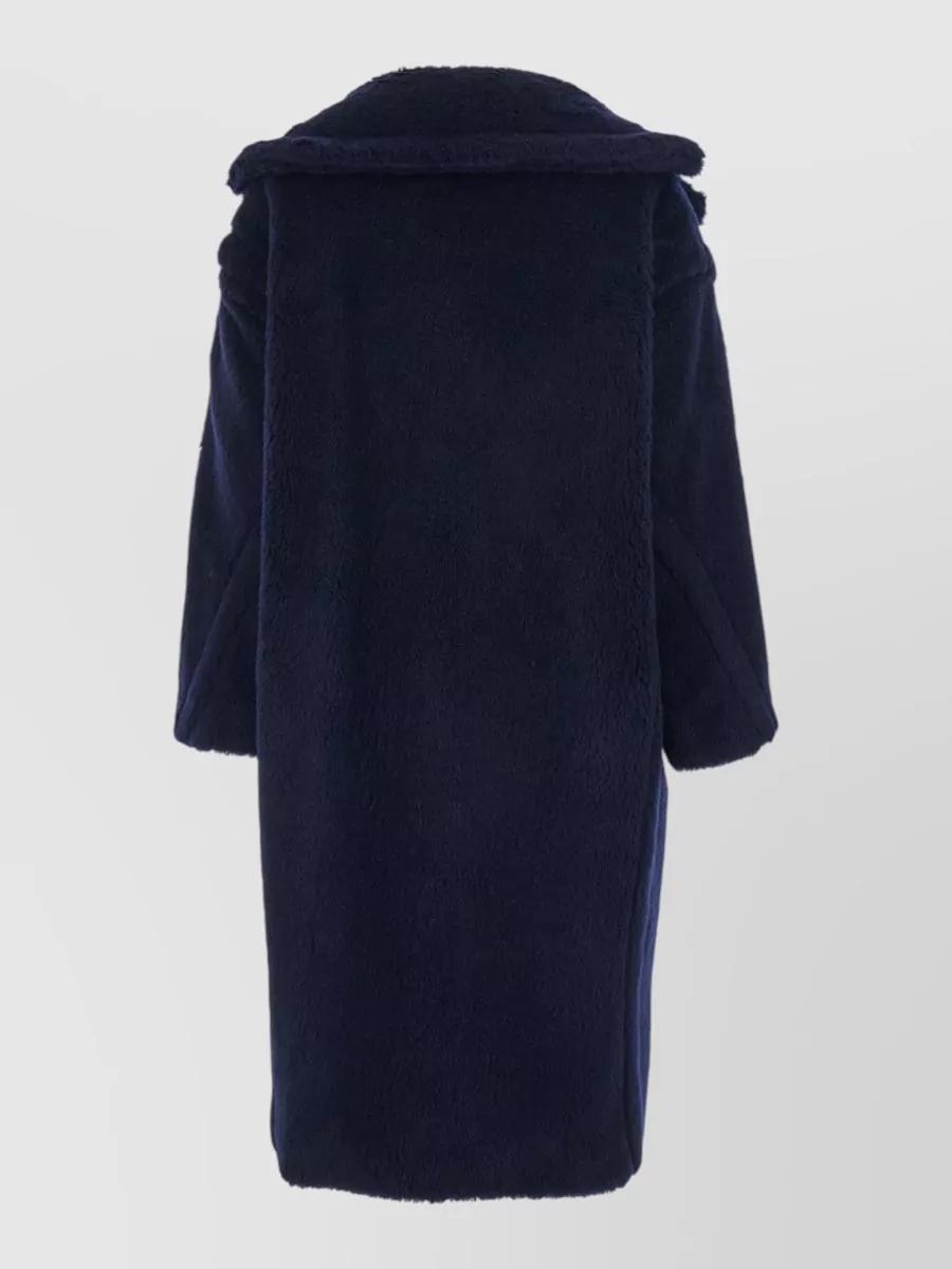 Max Mara Alpaca Virgin Wool Silk Oversized Double-Breasted Coat