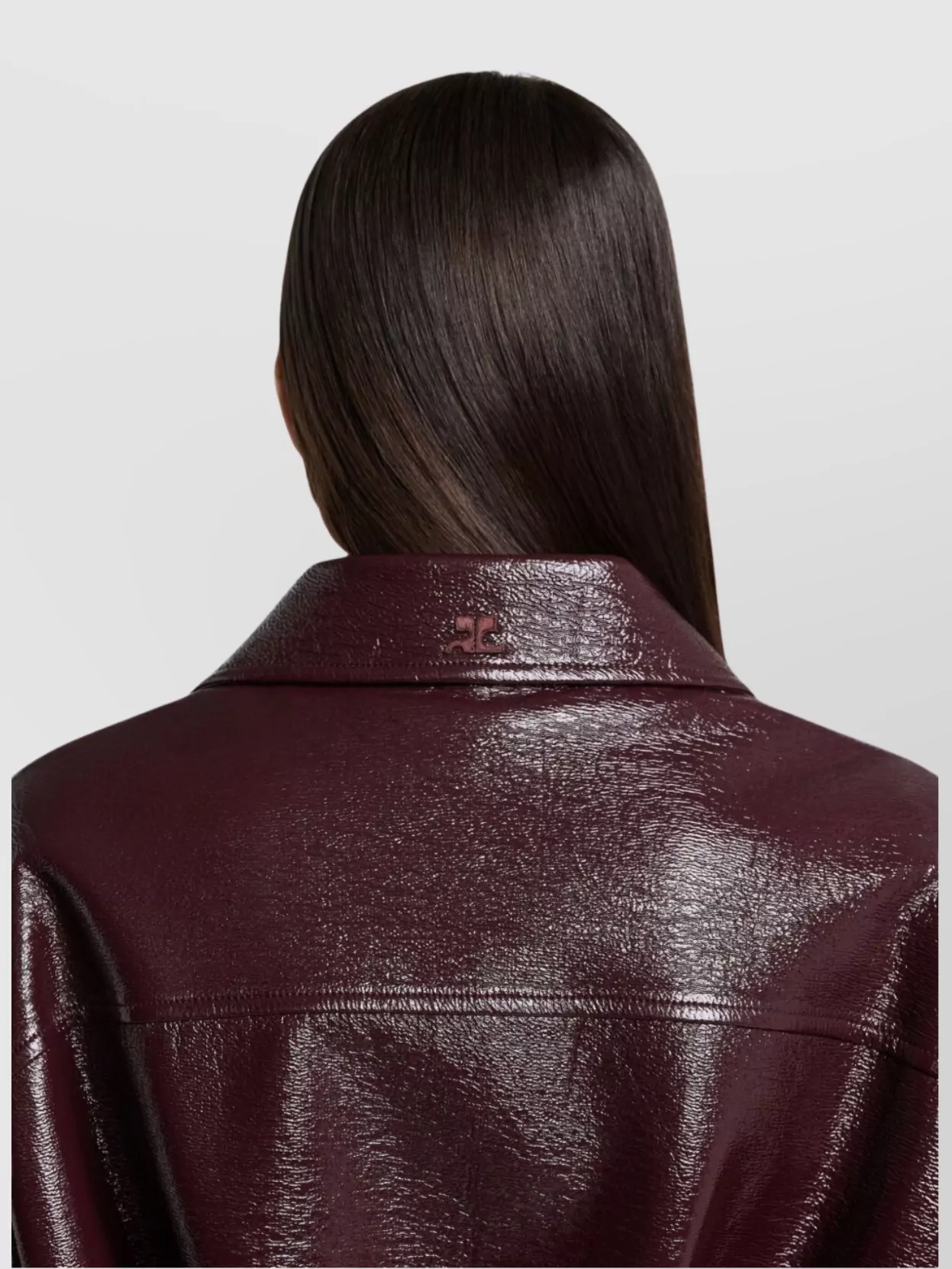 Courrèges Shiny Bomber Jacket Belted Waist