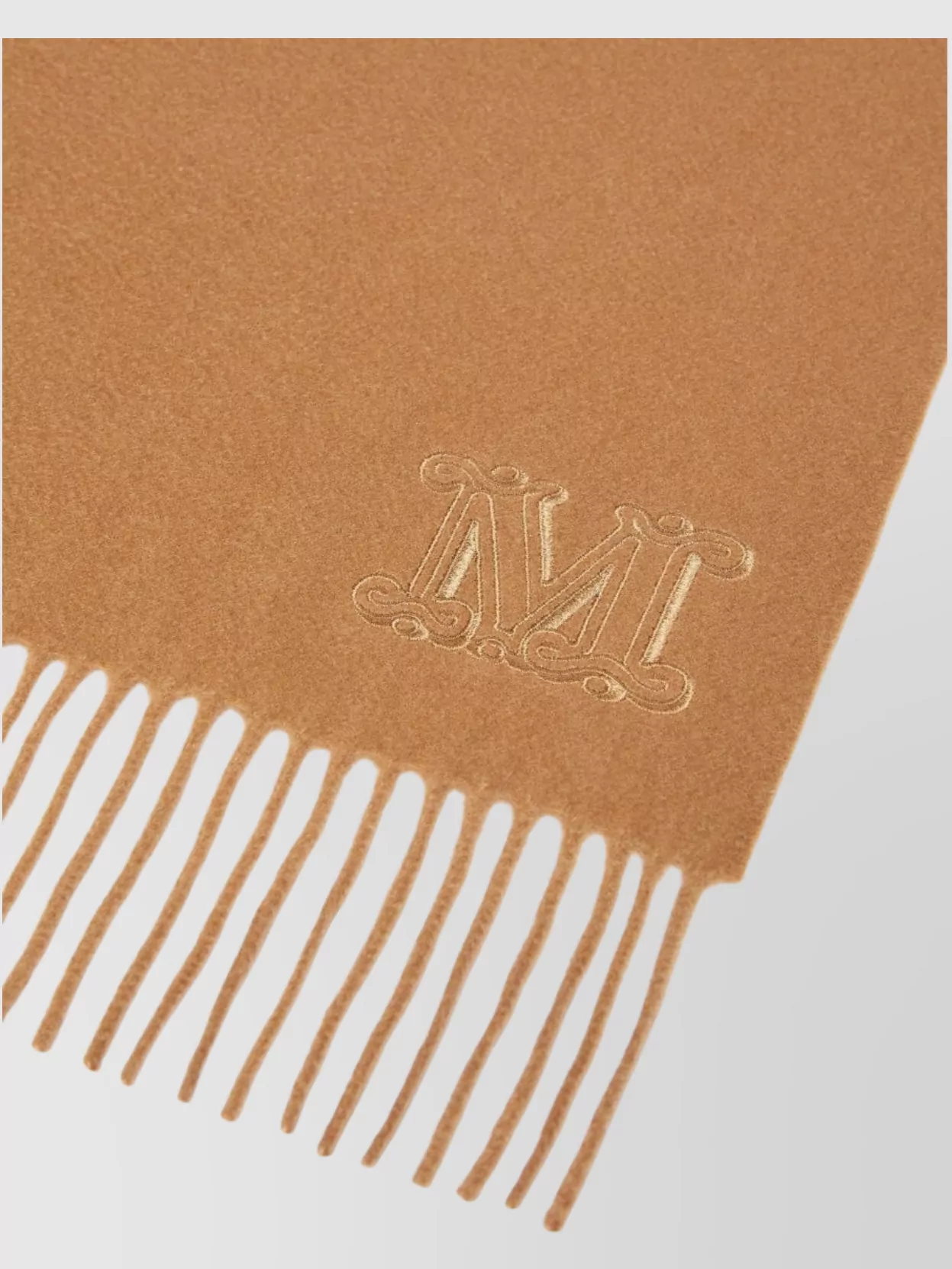 Max Mara Monogram Embroidered Cashmere Stole