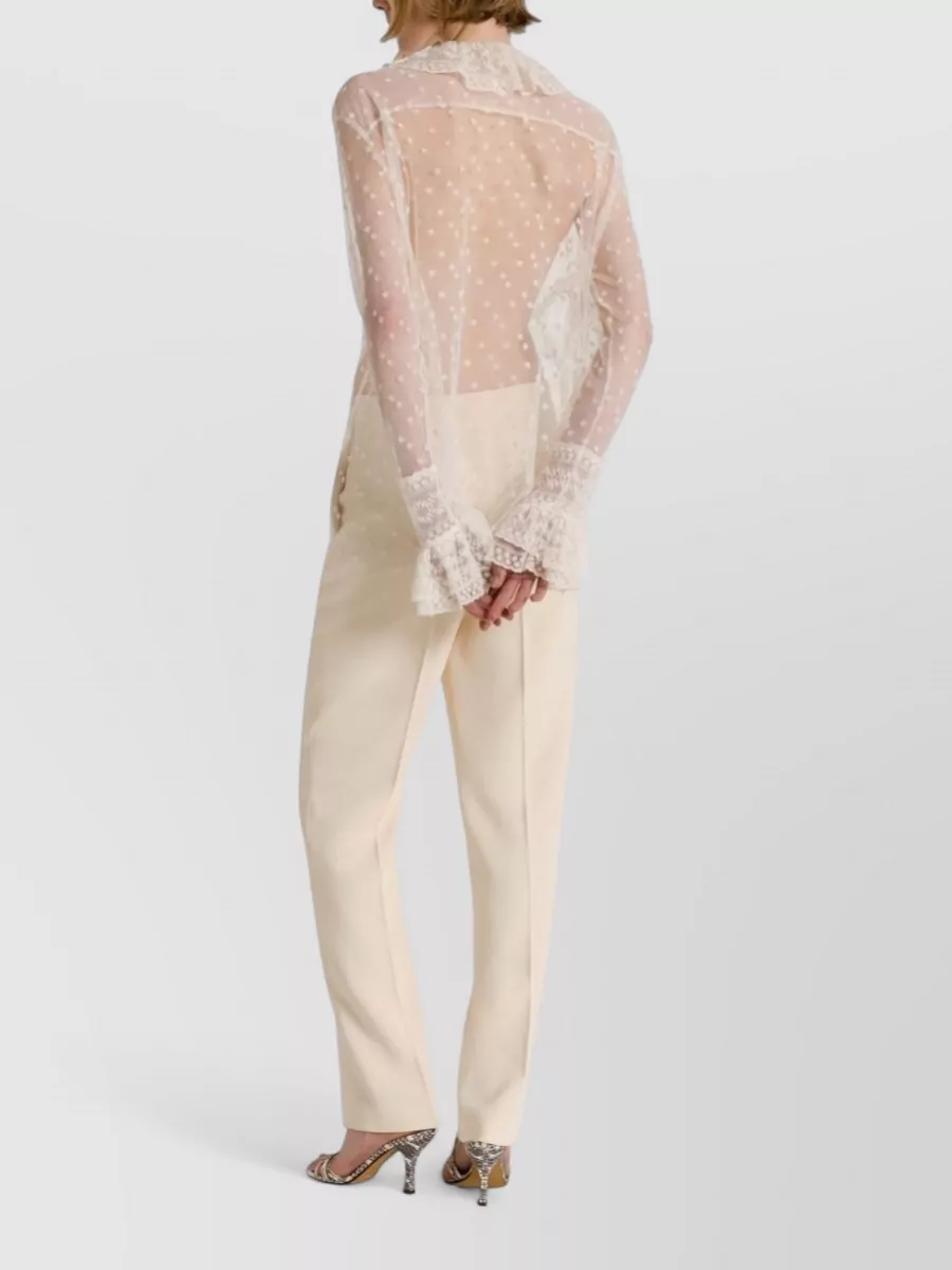 Alberta Ferretti Tulle Bodysuit