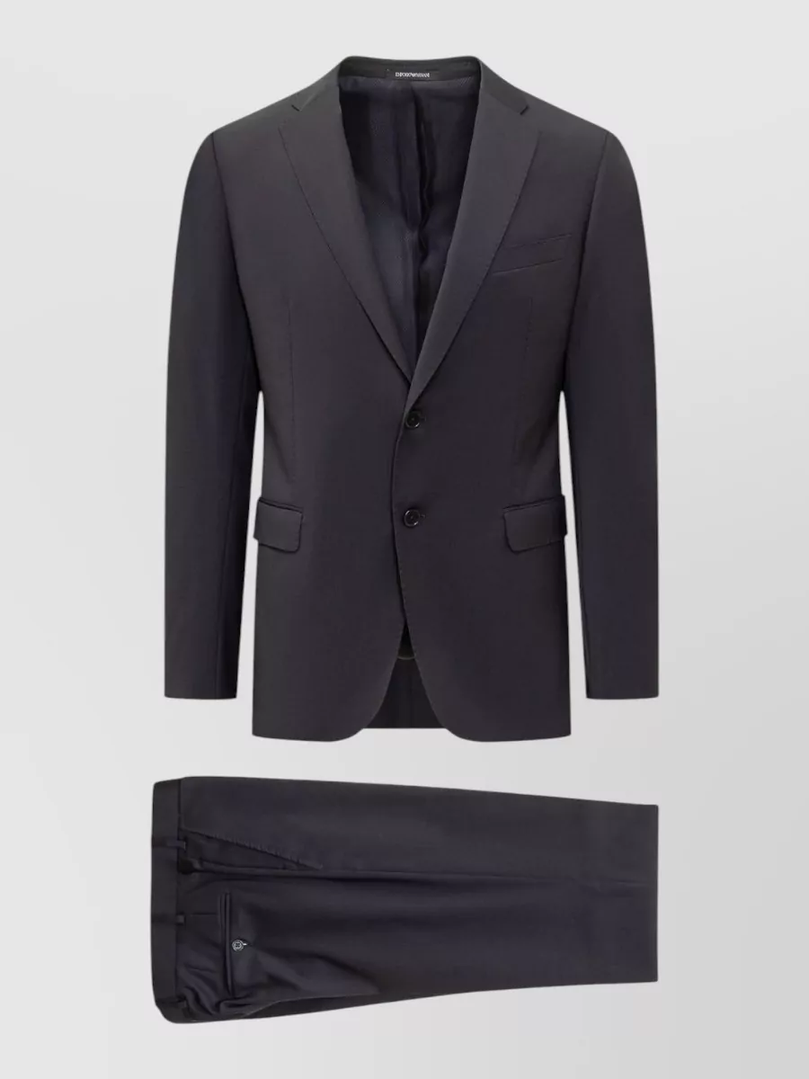 Emporio Armani Virgin Wool Single-Breasted Coat