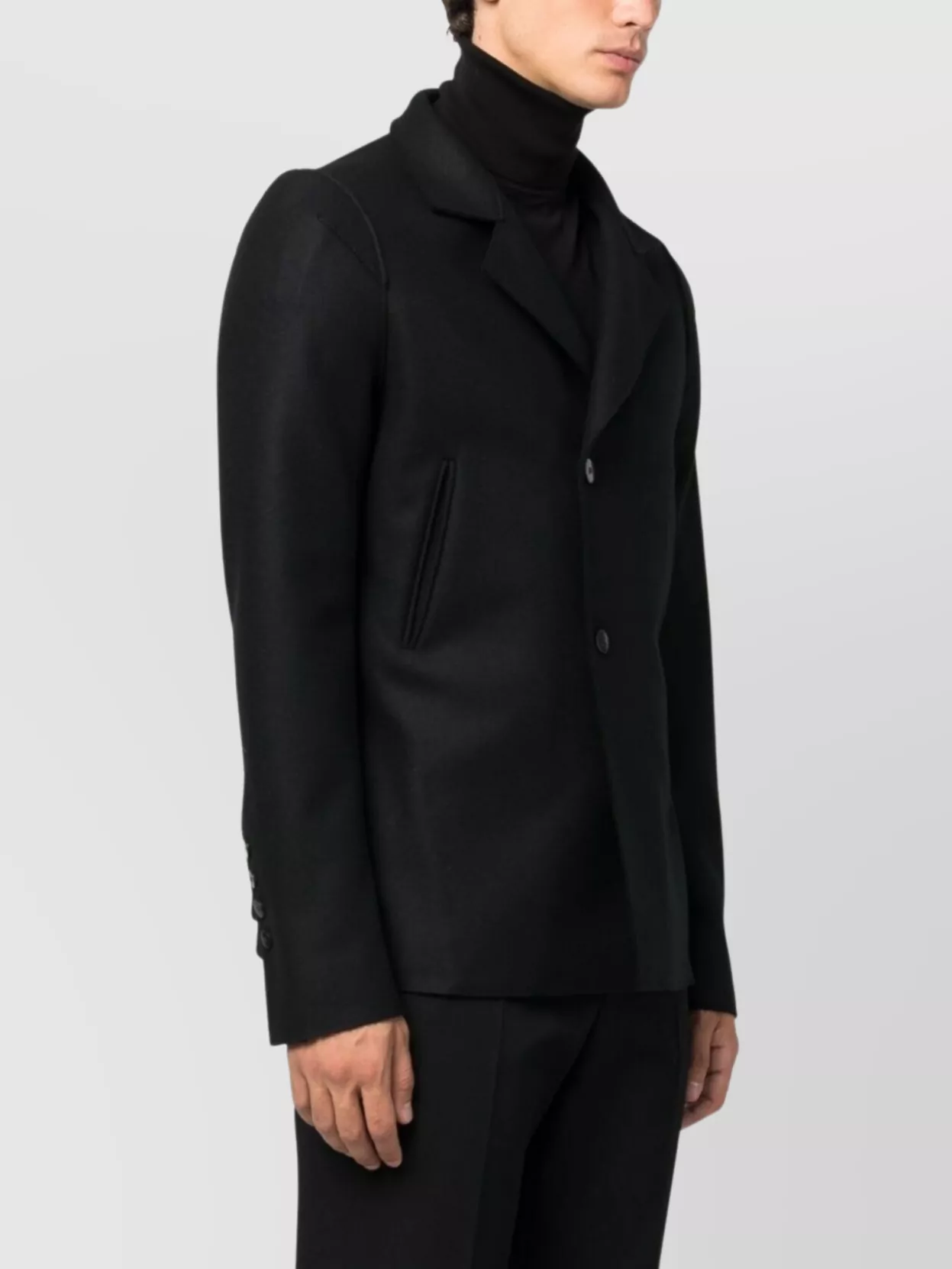 Sapio Double-breasted Blazer With Notched Lapels