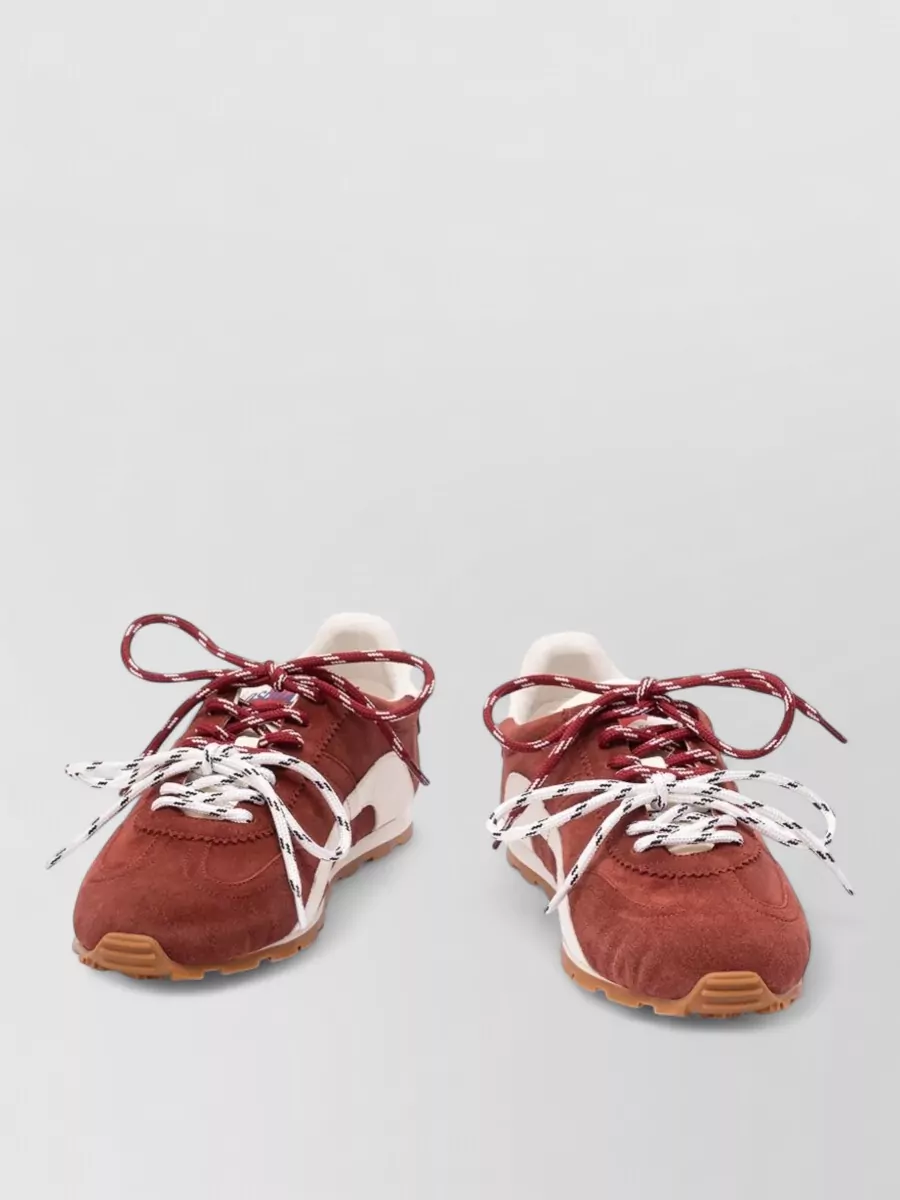Dsquared2 suede paneled low-top sneakers