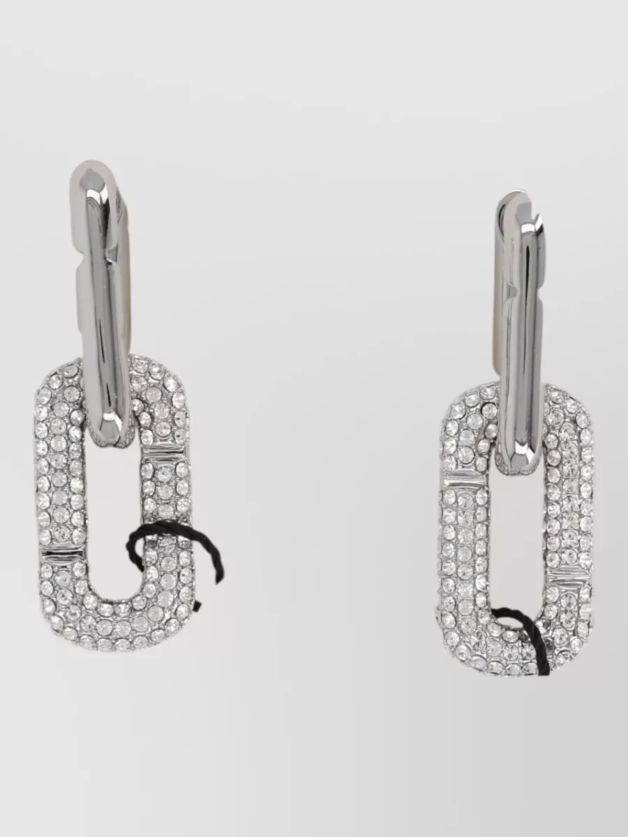 Marc Jacobs pavé drop earrings