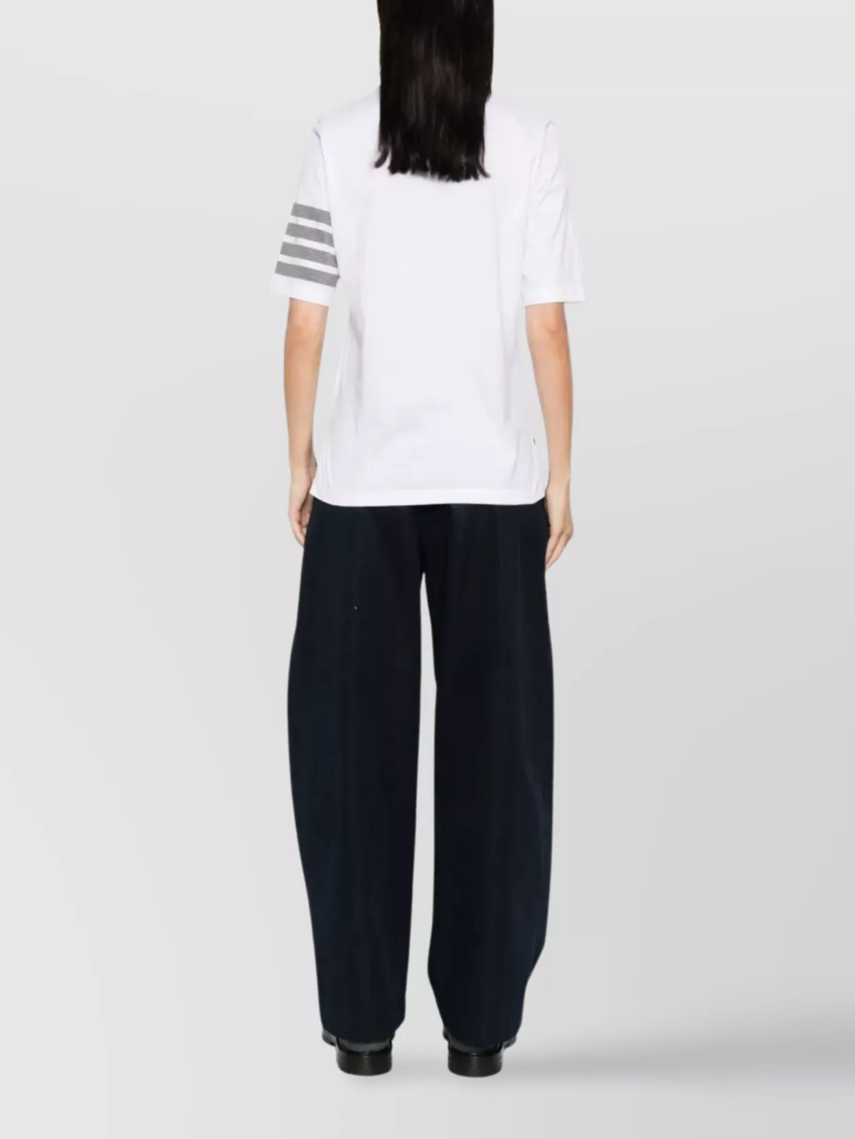 Thom Browne Cotton Stripe-Detail Short-Sleeve T-Shirt