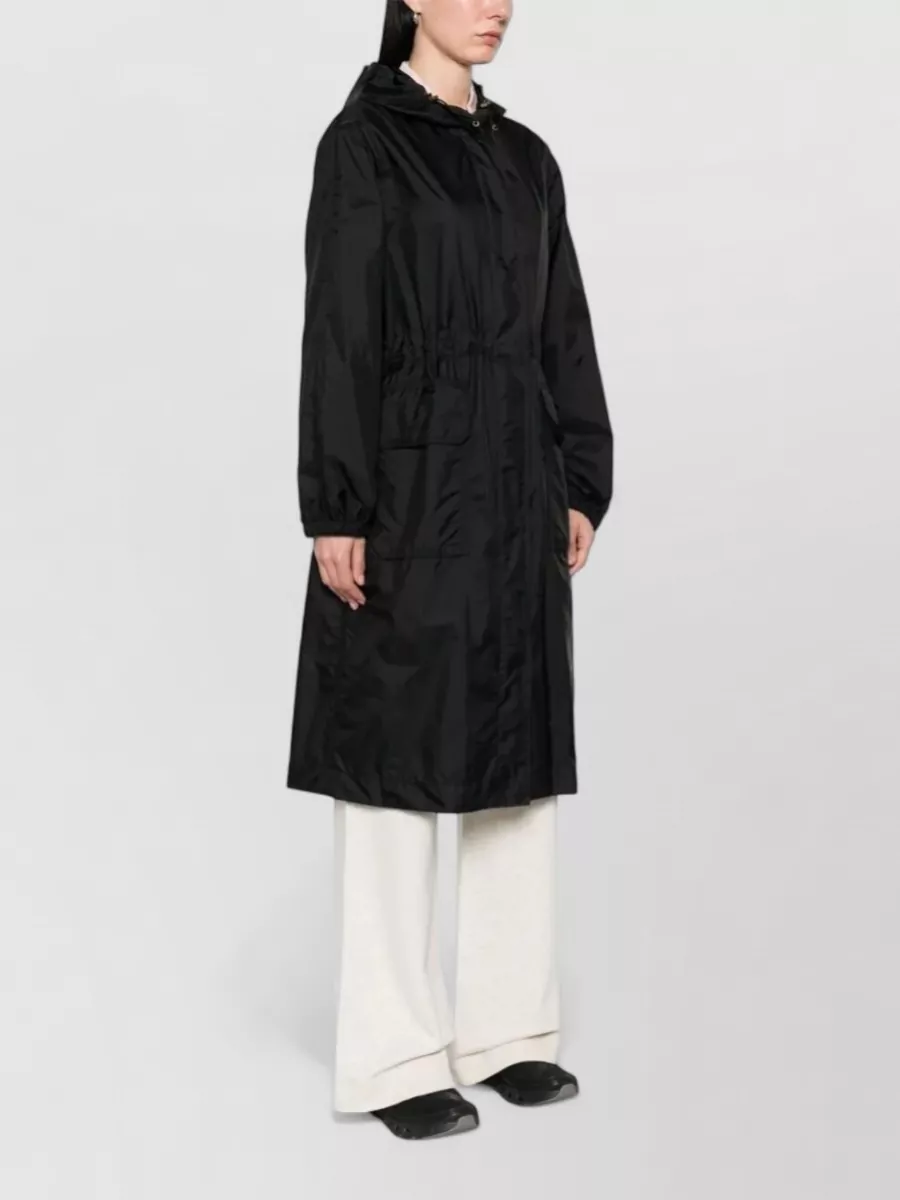 Moncler Nylon Hooded Parka Coat