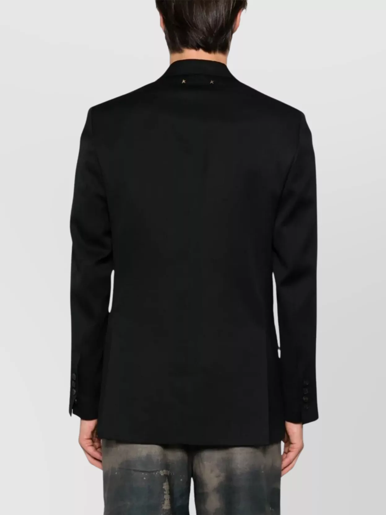 Golden Goose Double Breasted Blazer Wool Gabardine
