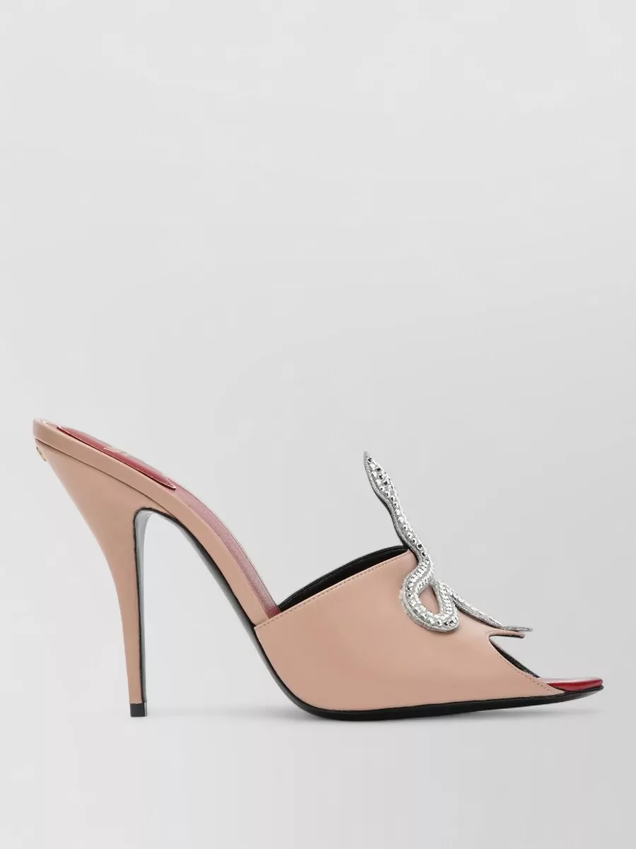 Valentino Garavani leather slide mules