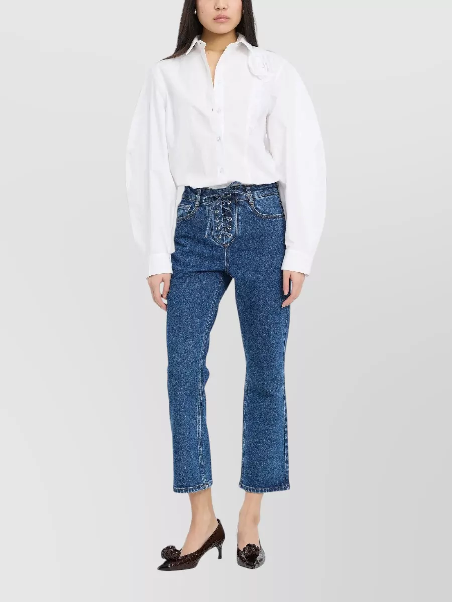 Rotate Cotton Oversized Shirt