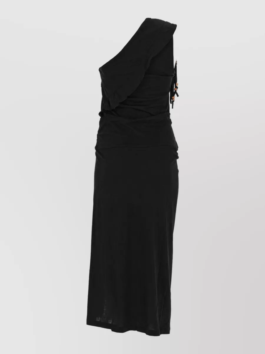 Isabel Marant Juliane Midi Dress One Shoulder Slit