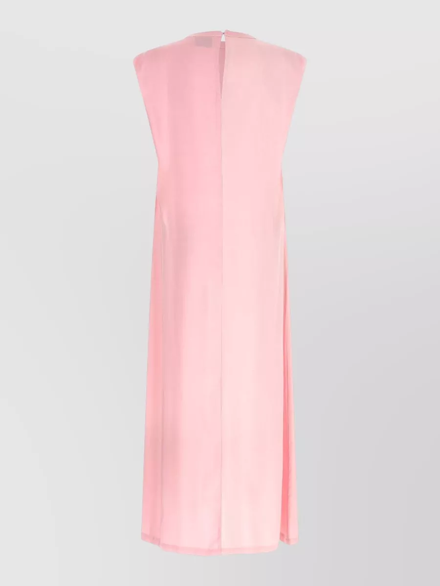 Nude Sleeveless Maxi Dress