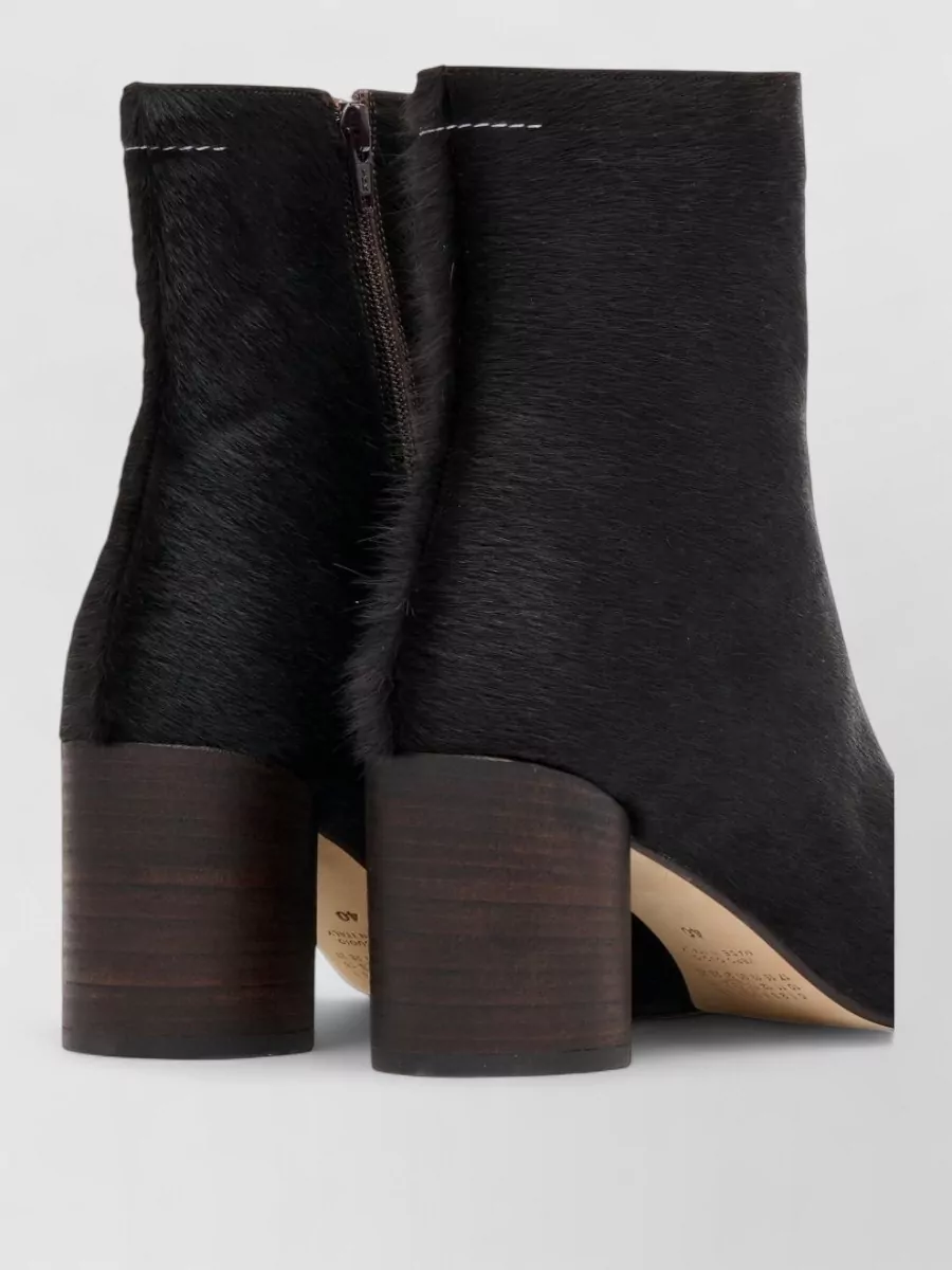 Mm6 Maison Margiela Calf Hair Ankle Boots