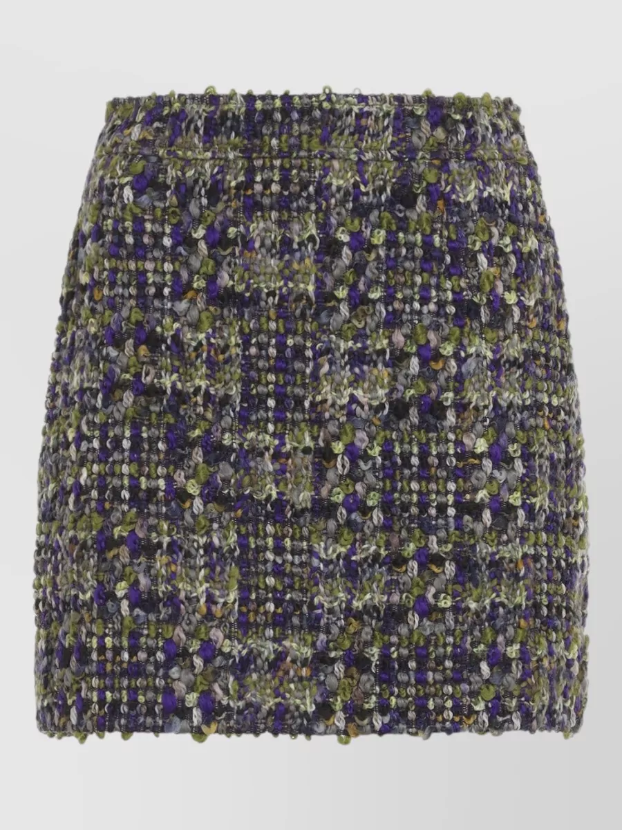 Saint Laurent Tweed High-Rise Mini Skirt