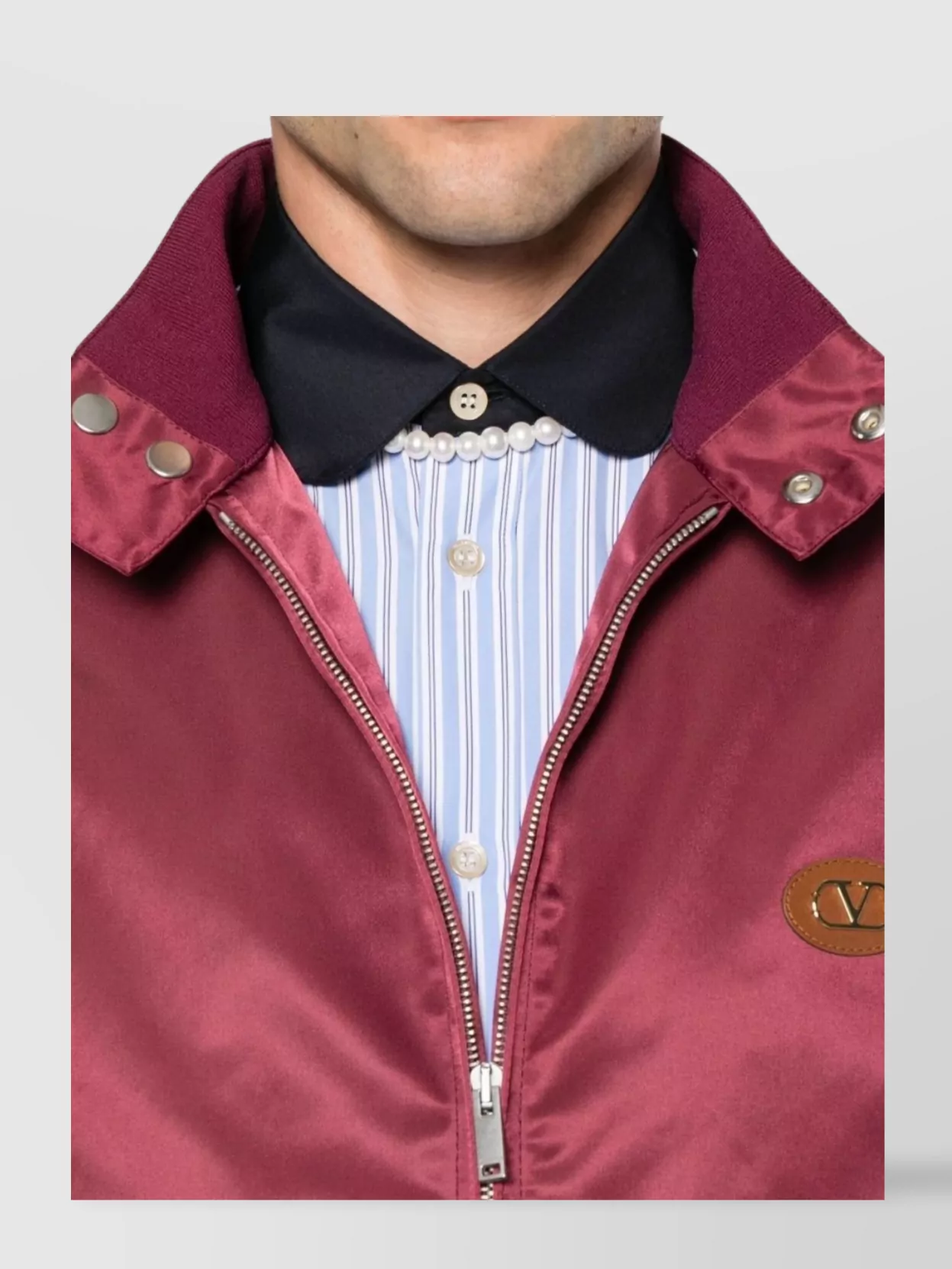 Valentino Garavani Striped Shirt Button Cuffs