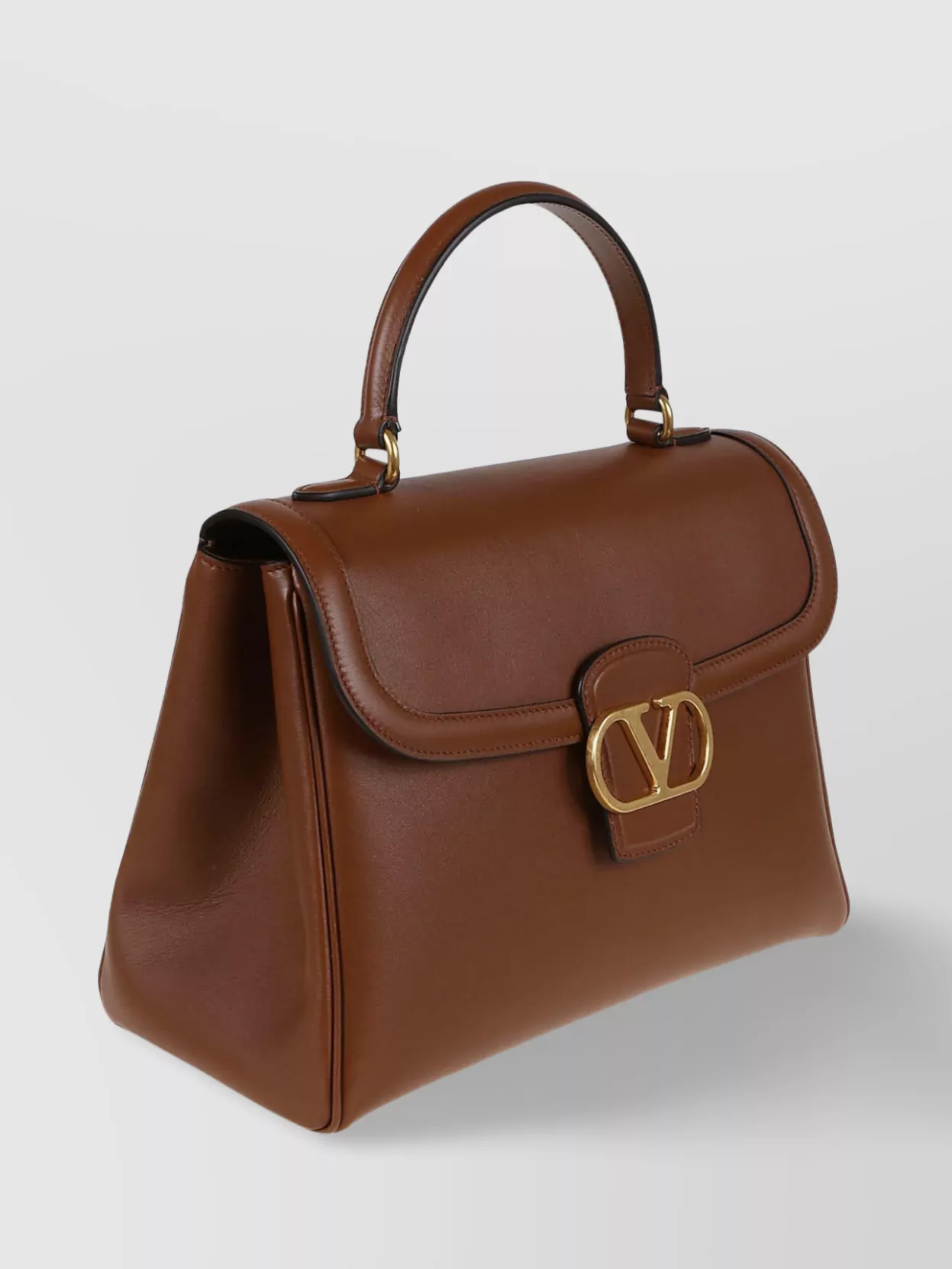 Valentino Garavani 9to5 Leather Handbag In Brown
