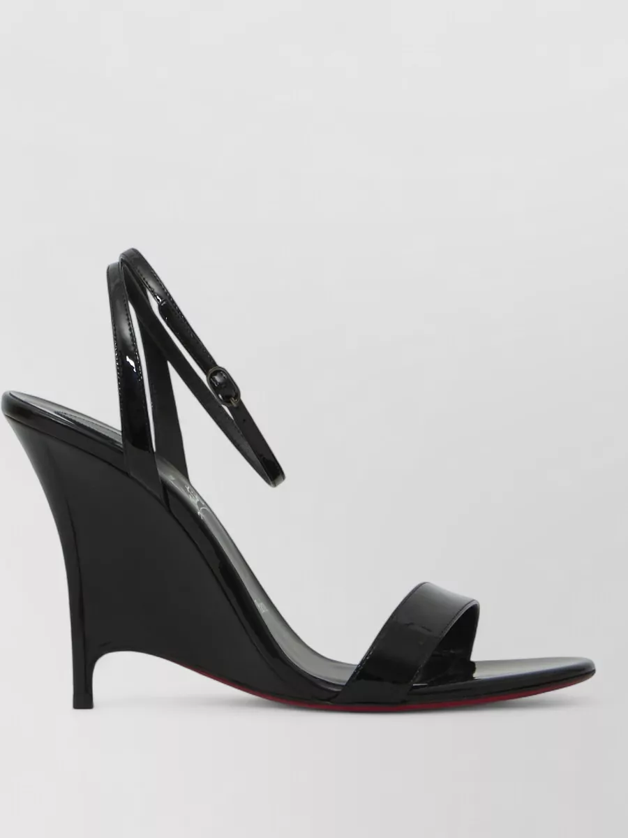 Christian Louboutin Leather Wedge Sandals