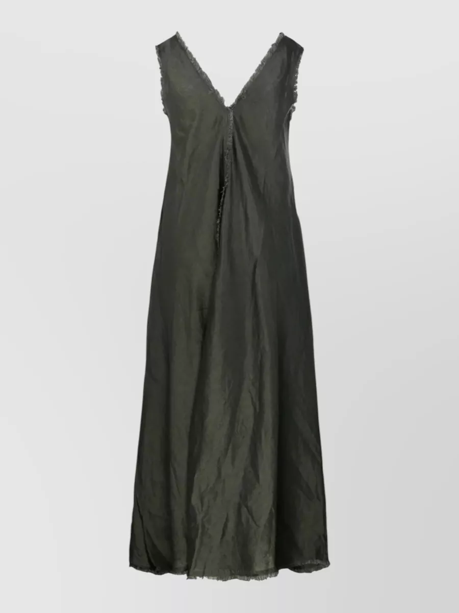 Parosh Linen Maxi Dress