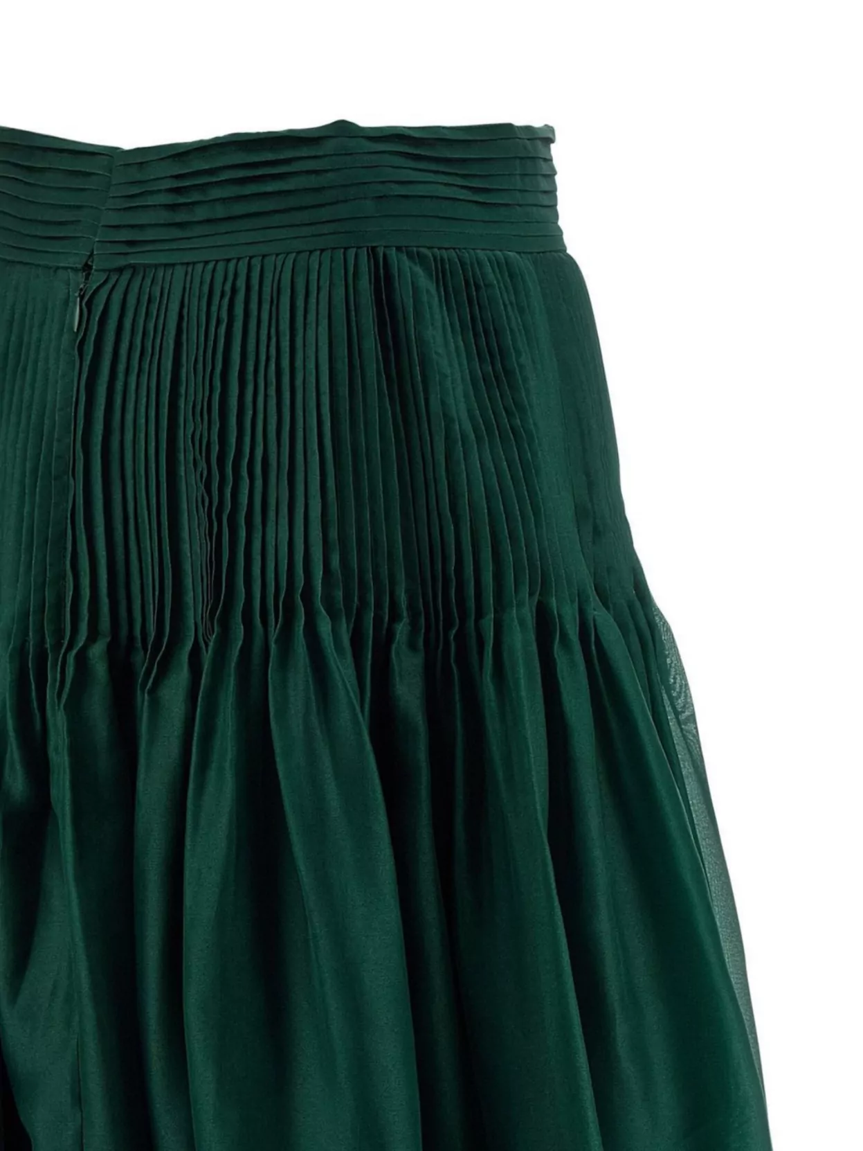 Carolina Herrera High Waist Flowing Organza Skirt