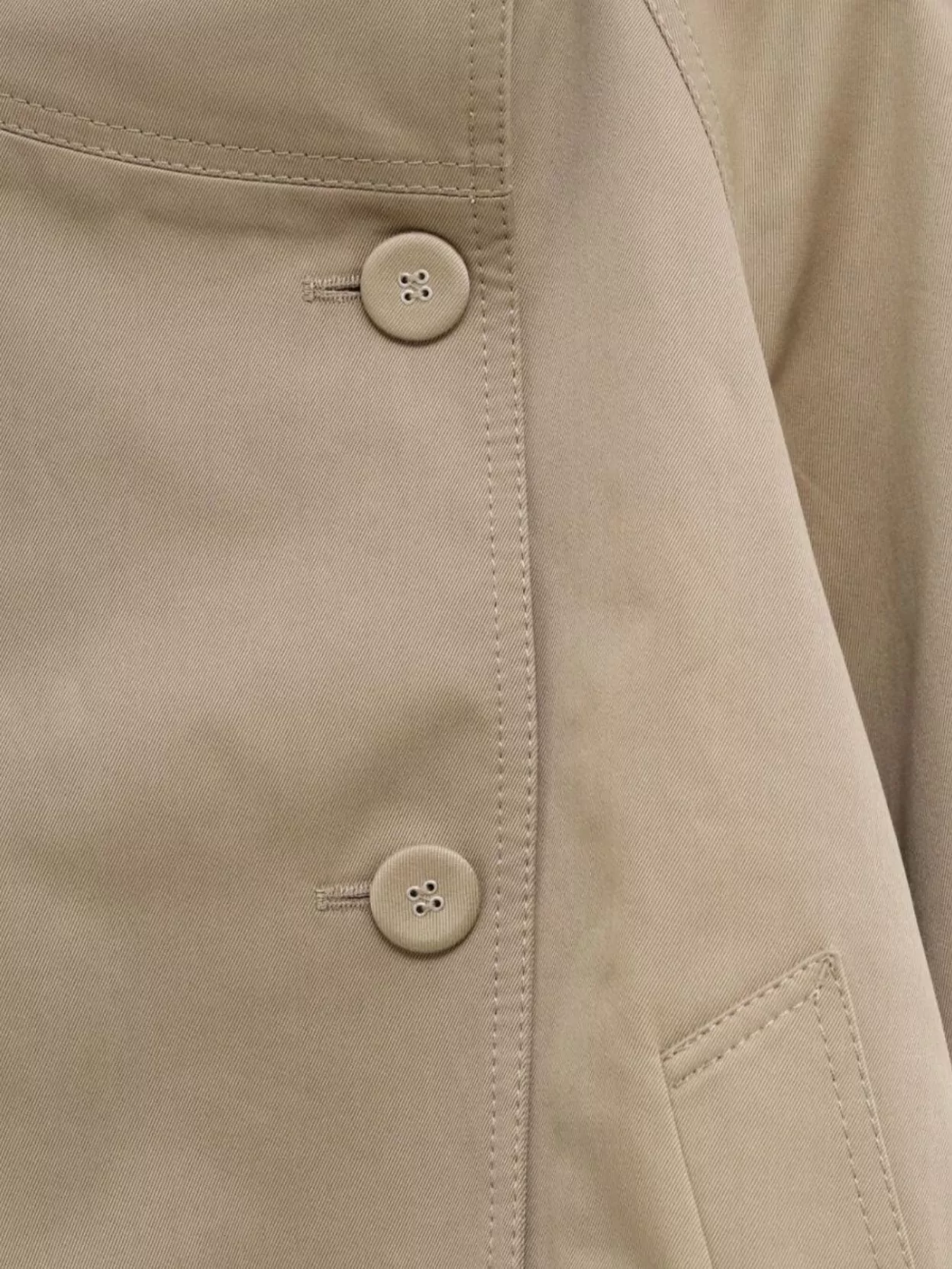 Acne Studios Raincoat With Belted Waist And High Collar In Neutral