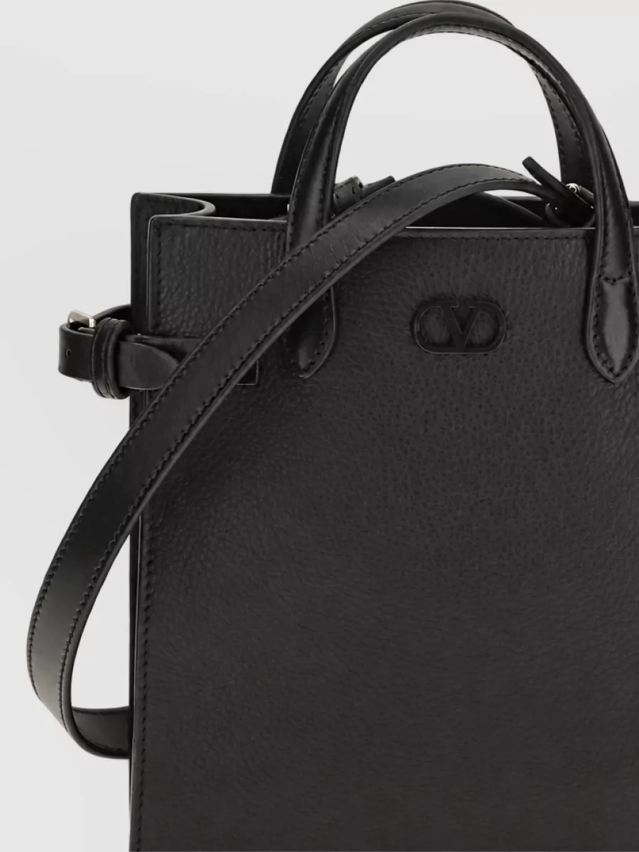 Valentino Garavani Calf Leather Small Tote Bag