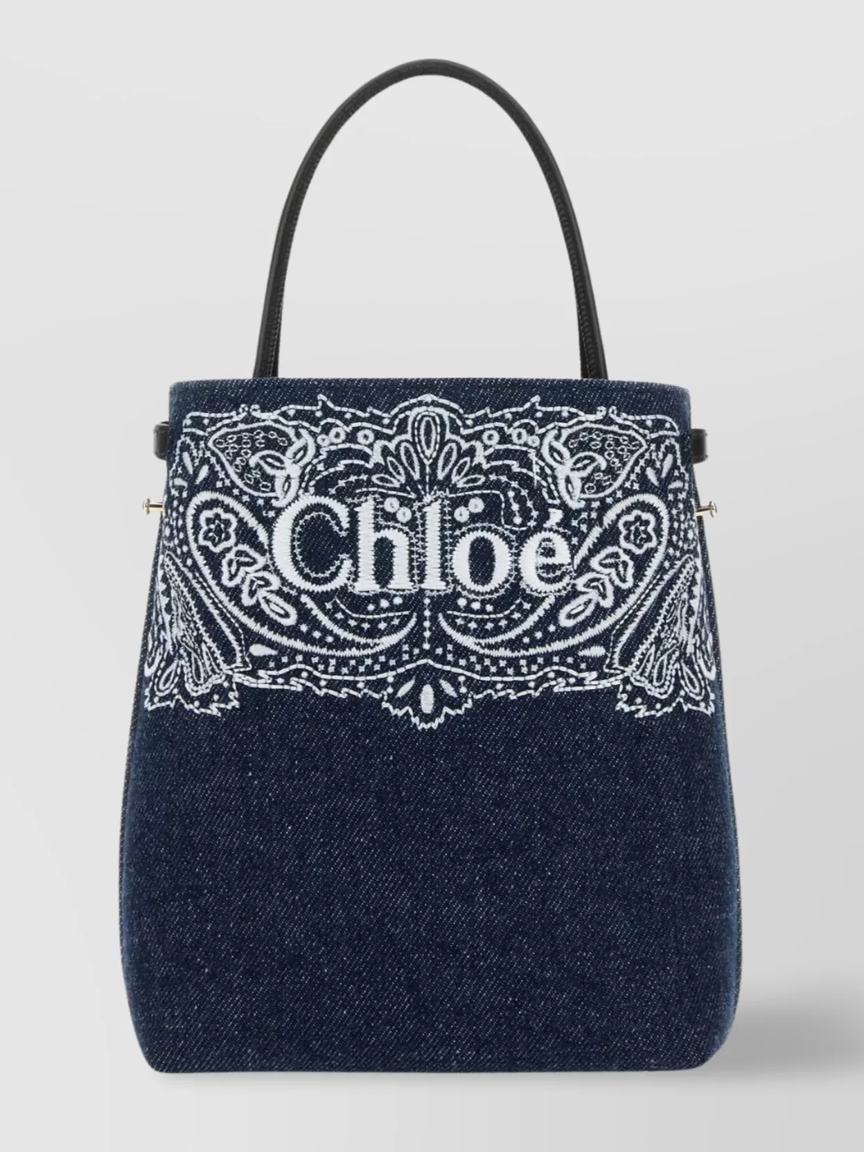 Shop Chloé Micro Sensation Denim Clutch Bag