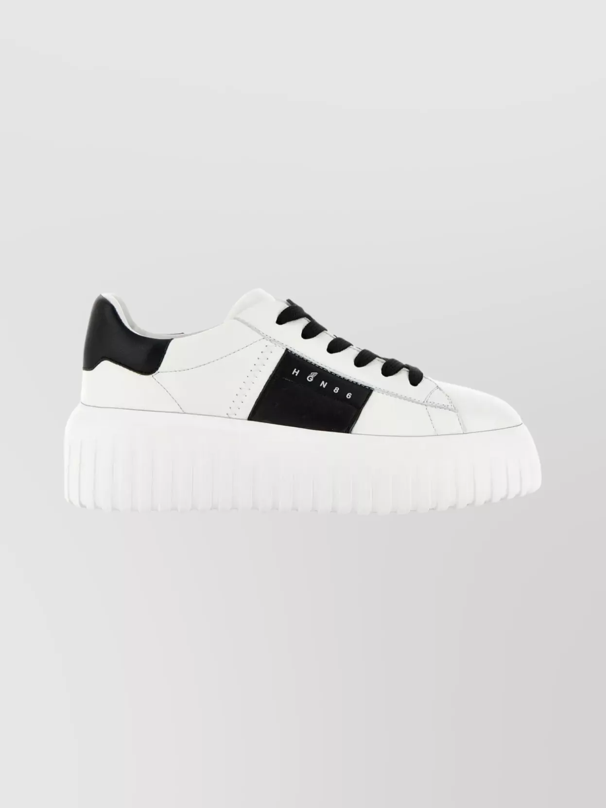 Hogan Sneakers With Thick Sole And Perforated Panel In White