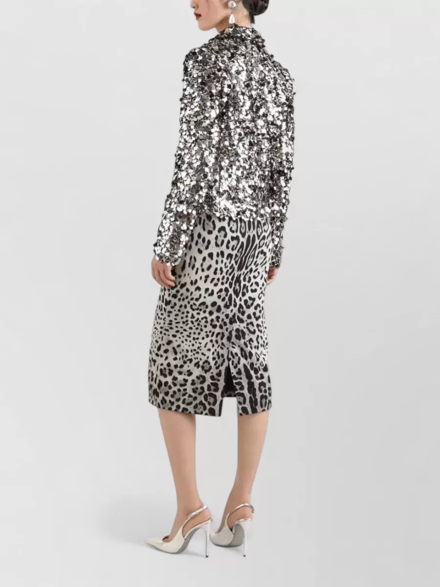 Dolce&Gabbana Sequin Embellished Blazer Tailored Evening Jacket