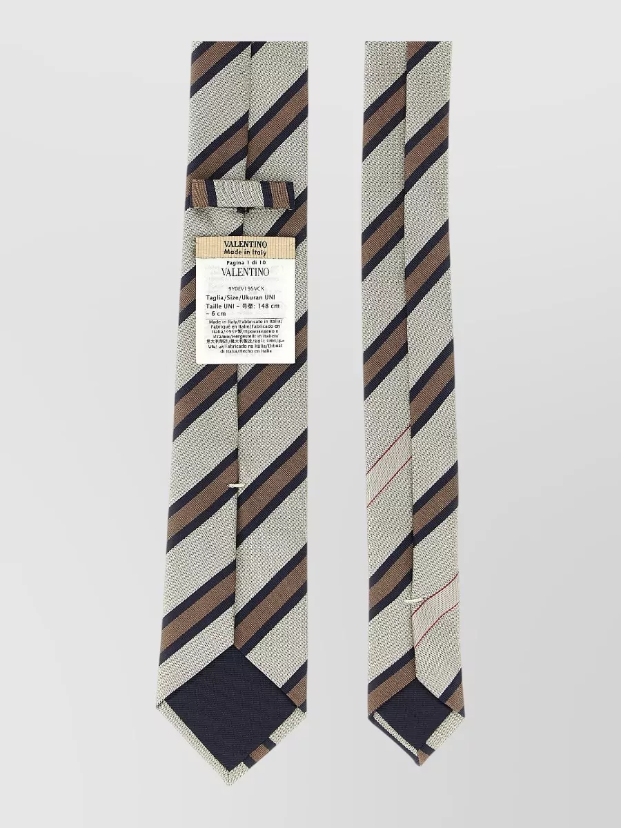 Valentino Garavani Silk Regimental Striped Tie