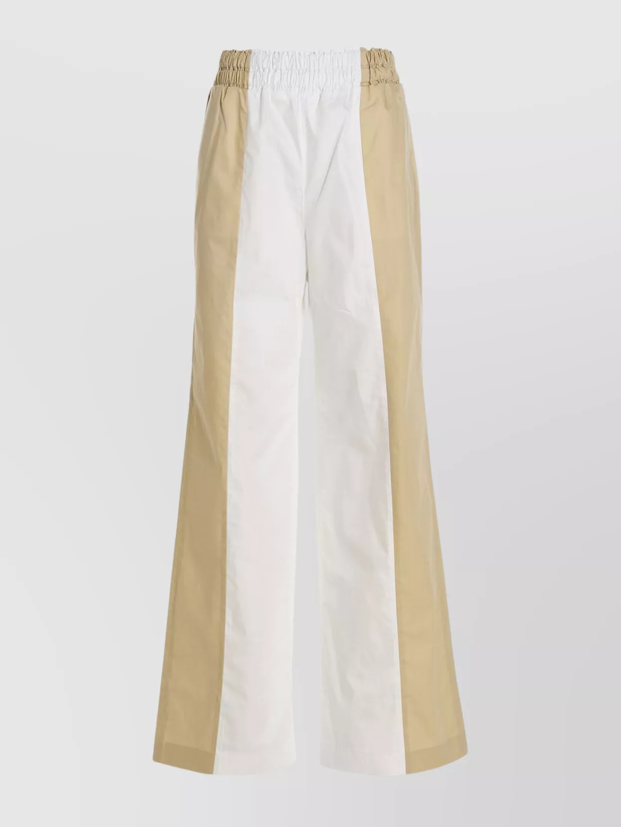 Shop Fabiana Filippi Wide-leg Color-block Pants Side Pockets