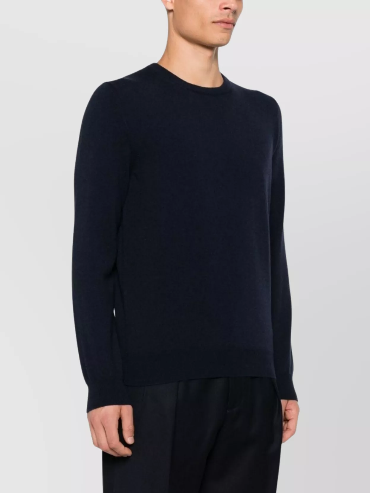Malo Crew Neck Wool Sweater With Long Sleeves