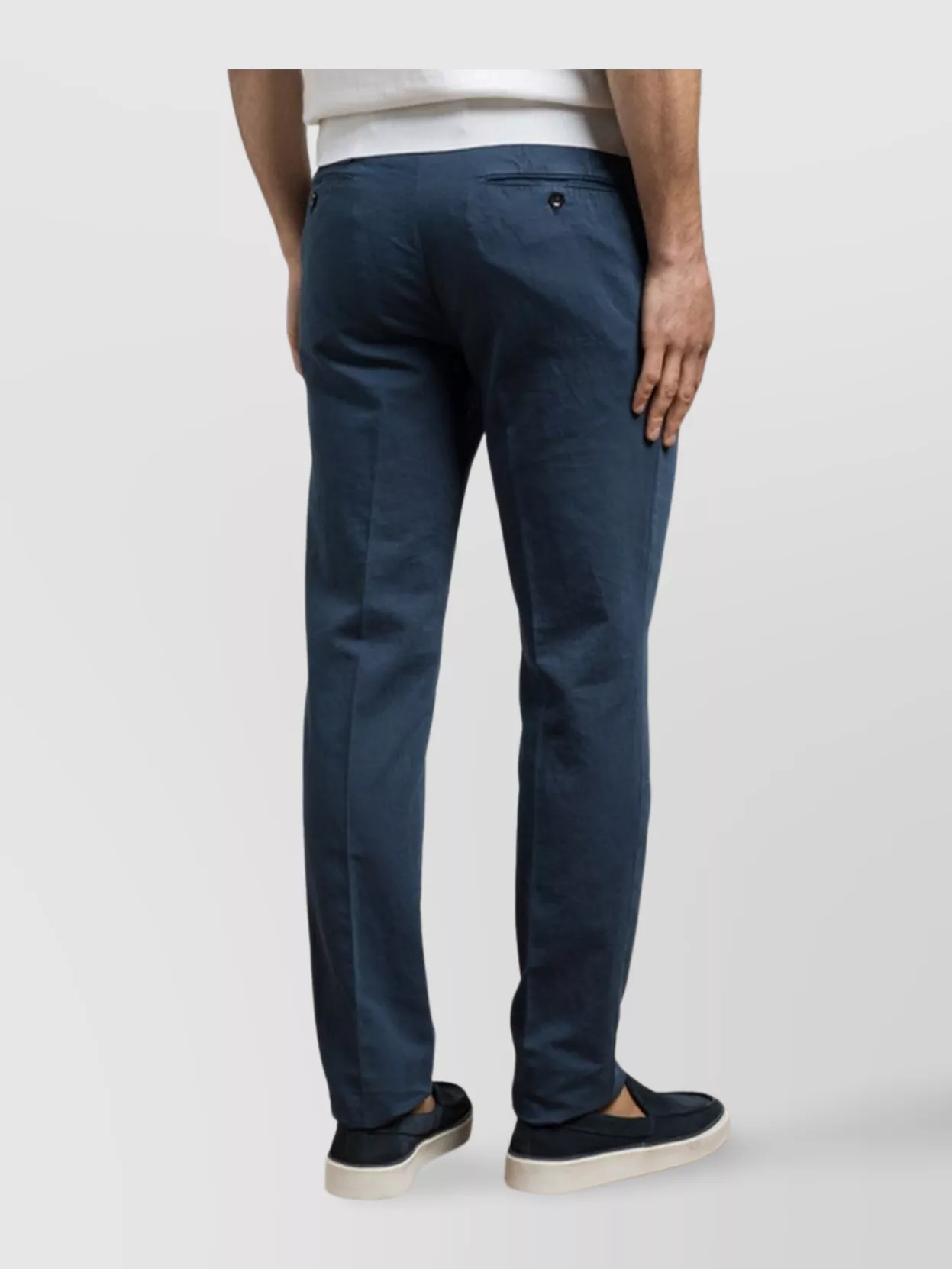 Incotex Trousers With Back Pockets And Belt Loops
