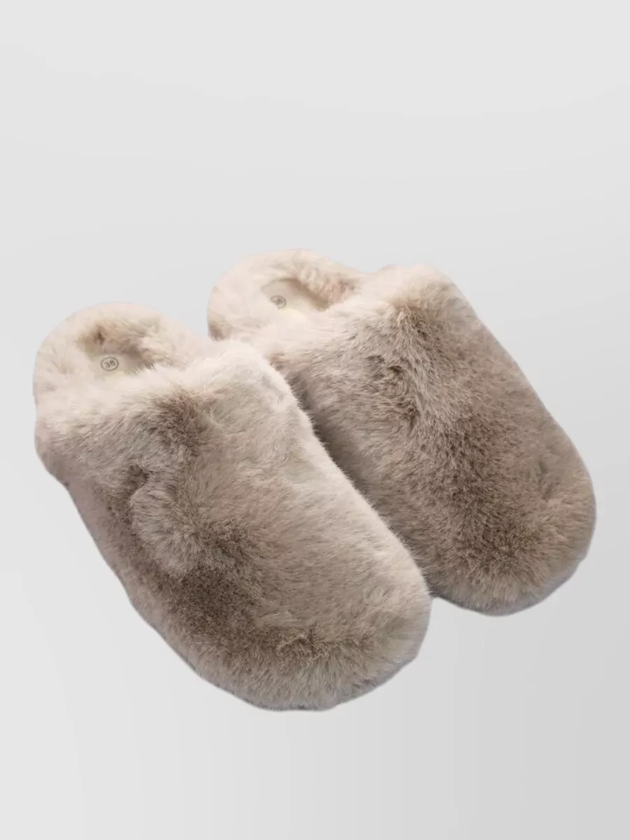 La Rose Faux Fur Slippers