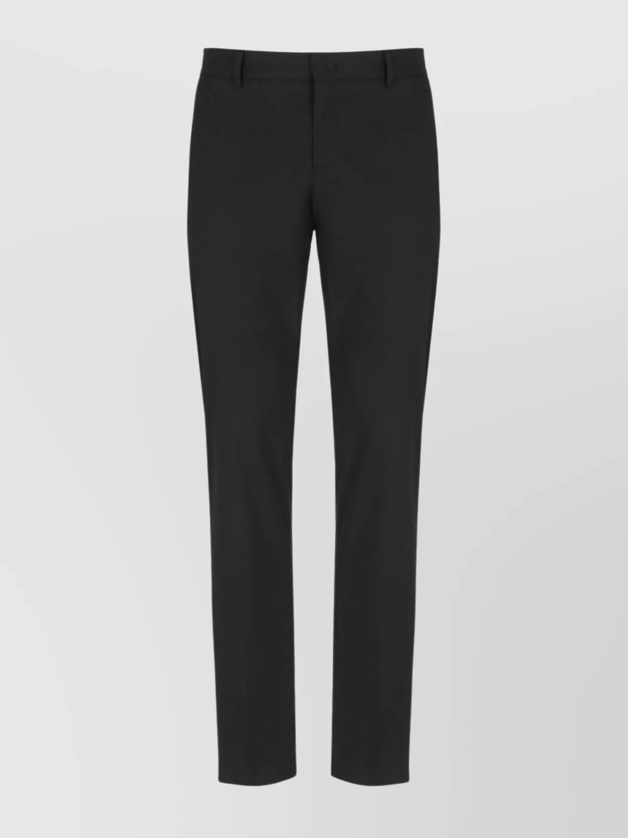 Pt Torino Straight Cut Trousers With Back Pocket And Belt Loops In Blue
