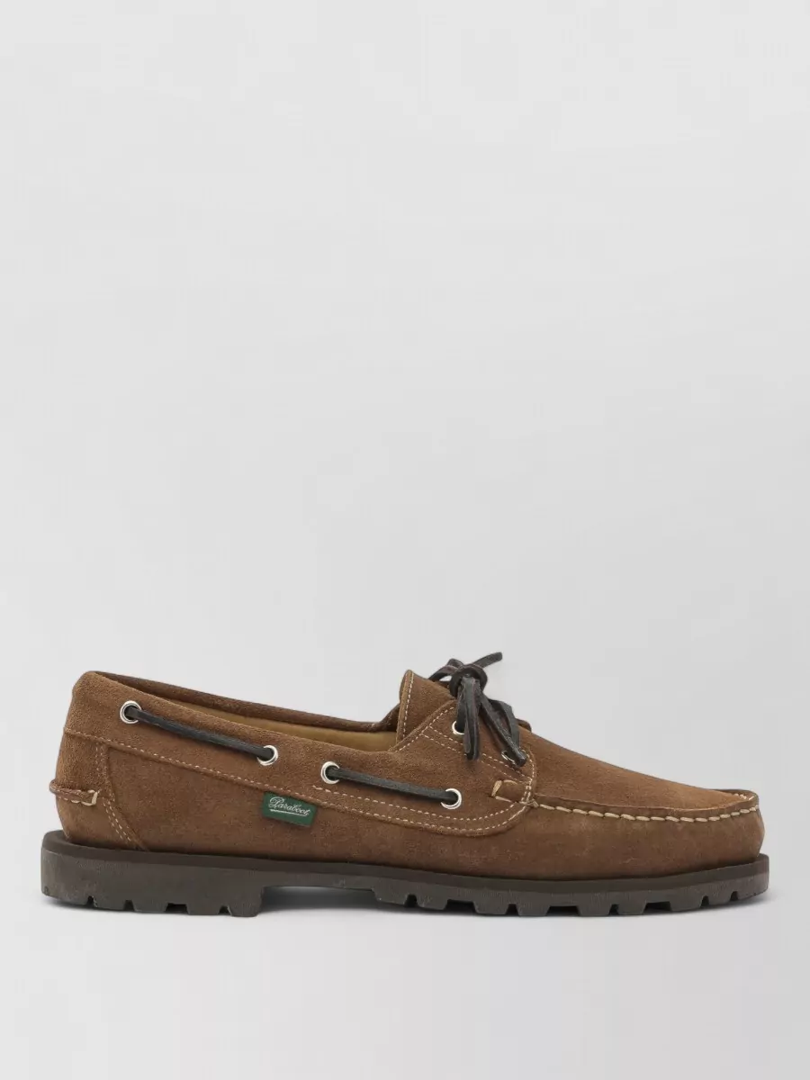 Paraboot Leather Lace-Up Loafers